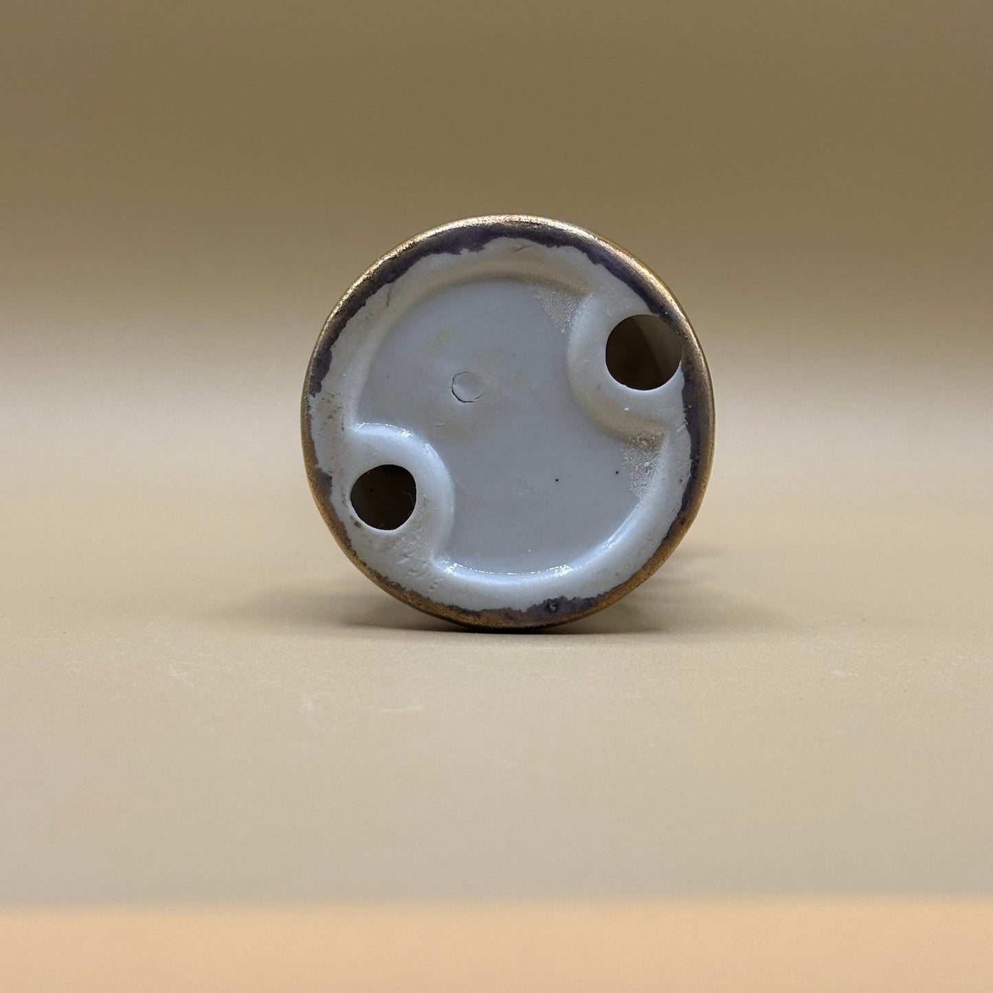 VTG Porcelain Standing Cherub with Rose Basket