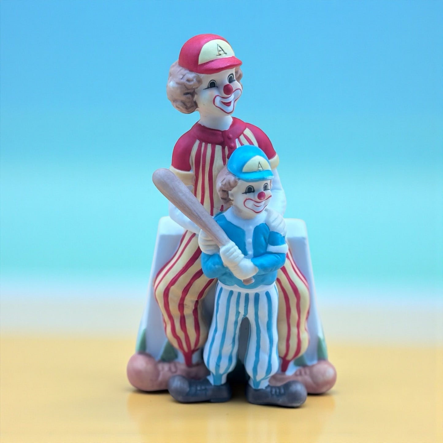 J. Byron Signed 1992 Arhart Clown Baseball Musical Figurine