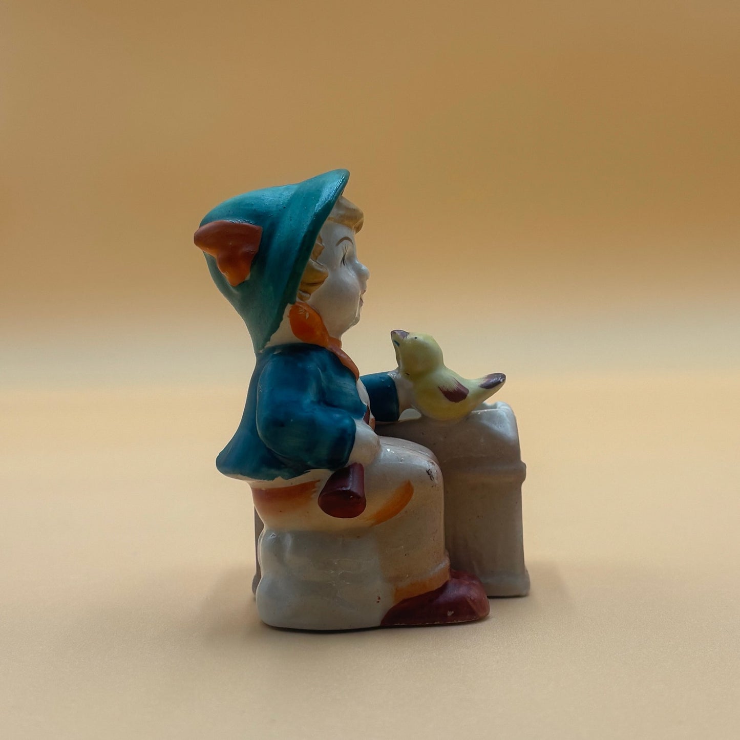 Vintage Occupied Japan Boy with Duck Planter - 1940s/50s