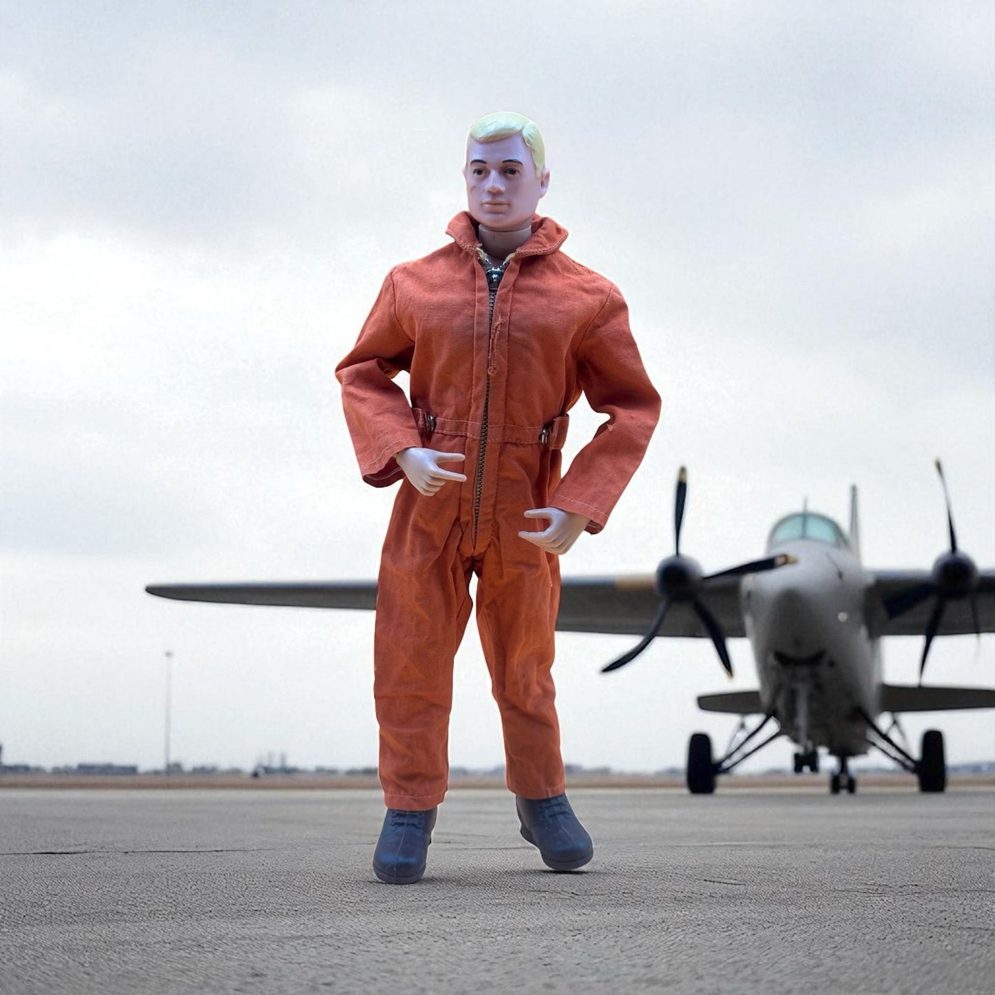 1964 Hasbro G.I. Joe Blonde “Scarface” Figure Outfits & Accessories – Original Vintage