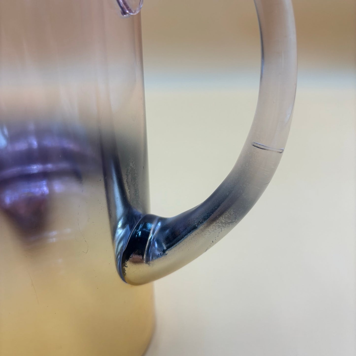 Ombre Iridescent Glass Pitcher — Debi Lily “Golden Rose” Collection