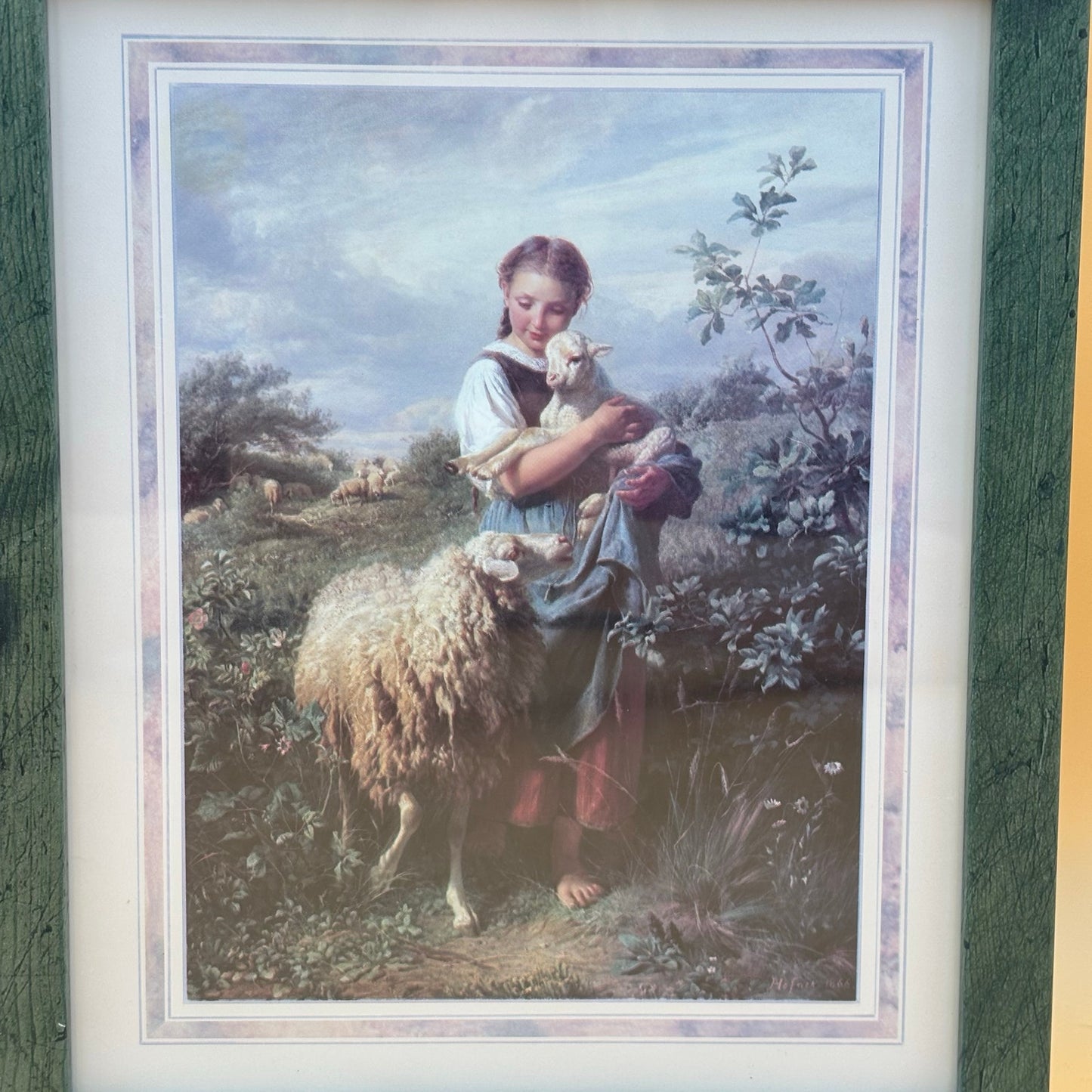 Framed Print – “The Shepherdess” by Johann Baptist Hofner (1994)