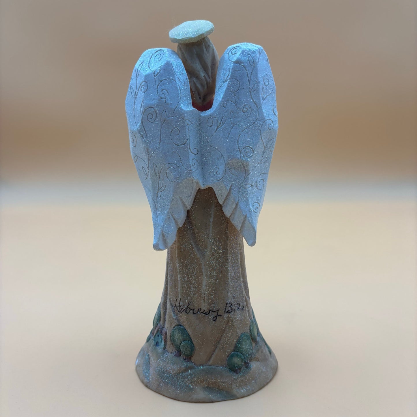2002 Enesco Foundations Angel Figurine – Hebrews 13:2 by Karen Hahn