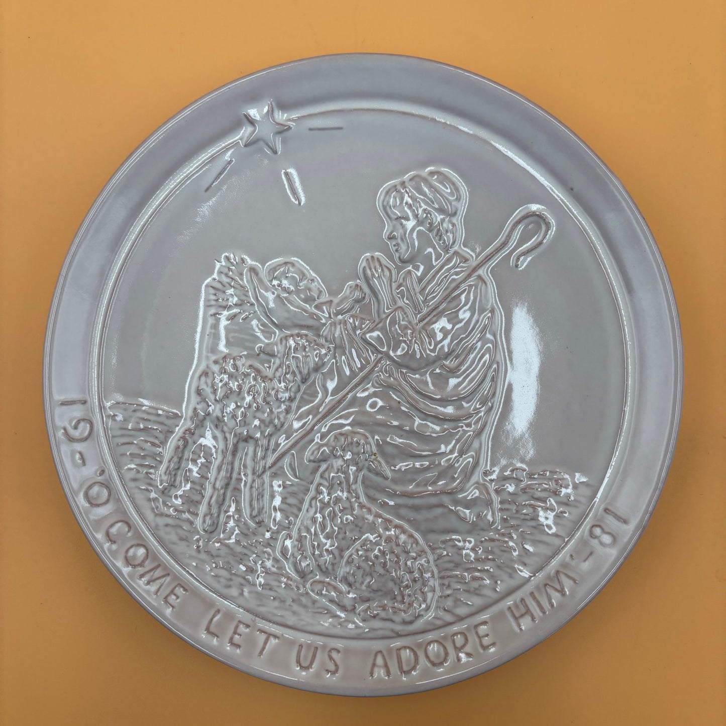 Frankoma Ceramic Wall Plates – Set of 2 Christmas Designs