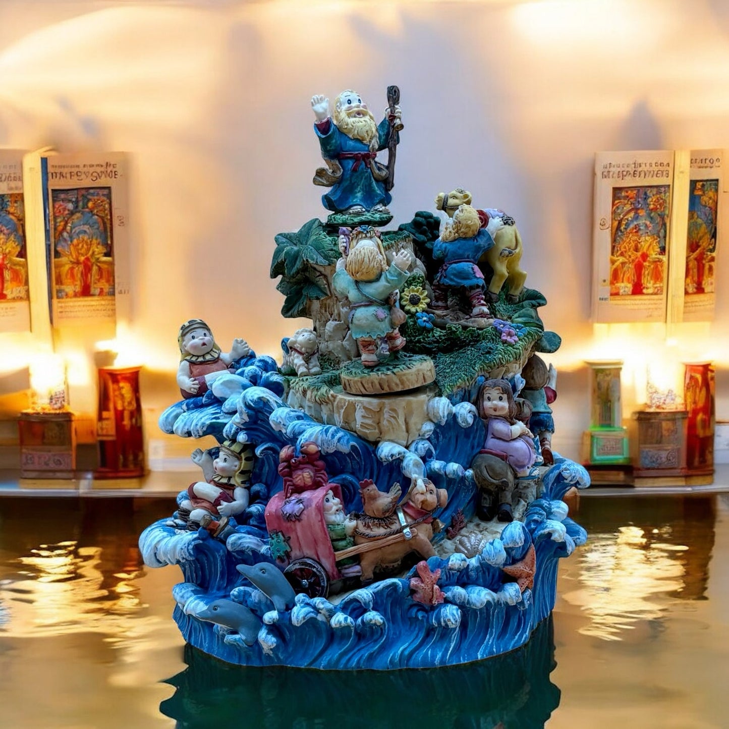 Vintage Biblical Music Box – Rotating Figurines Playing “Chariots of Fire”