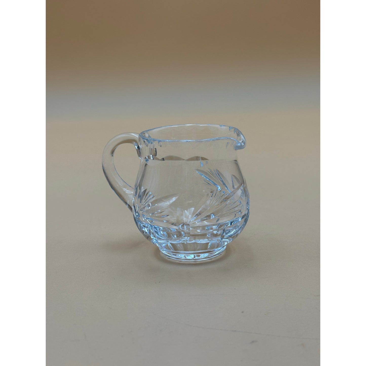 Vintage Cut Crystal Glass Mini Pitcher