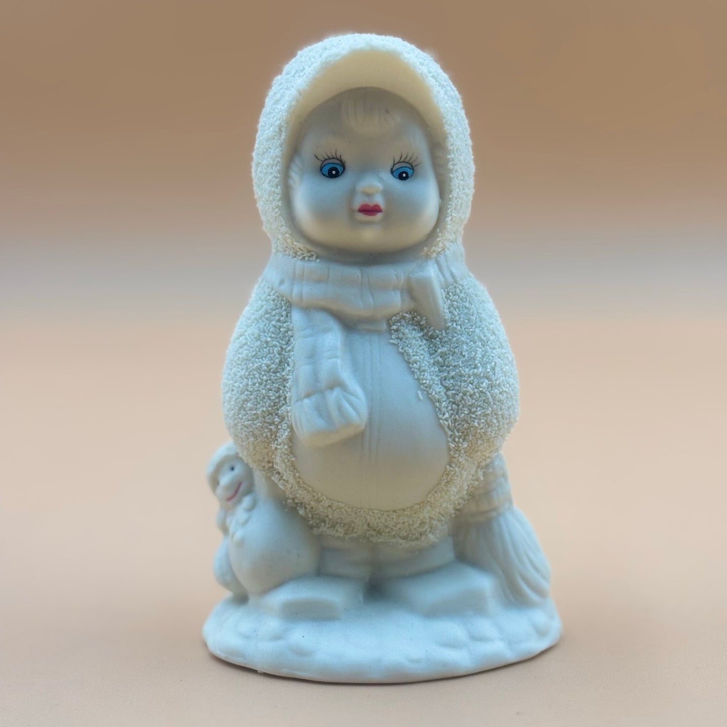 Set of Two Textured Snow Friends with Penguins – Winter Figurines