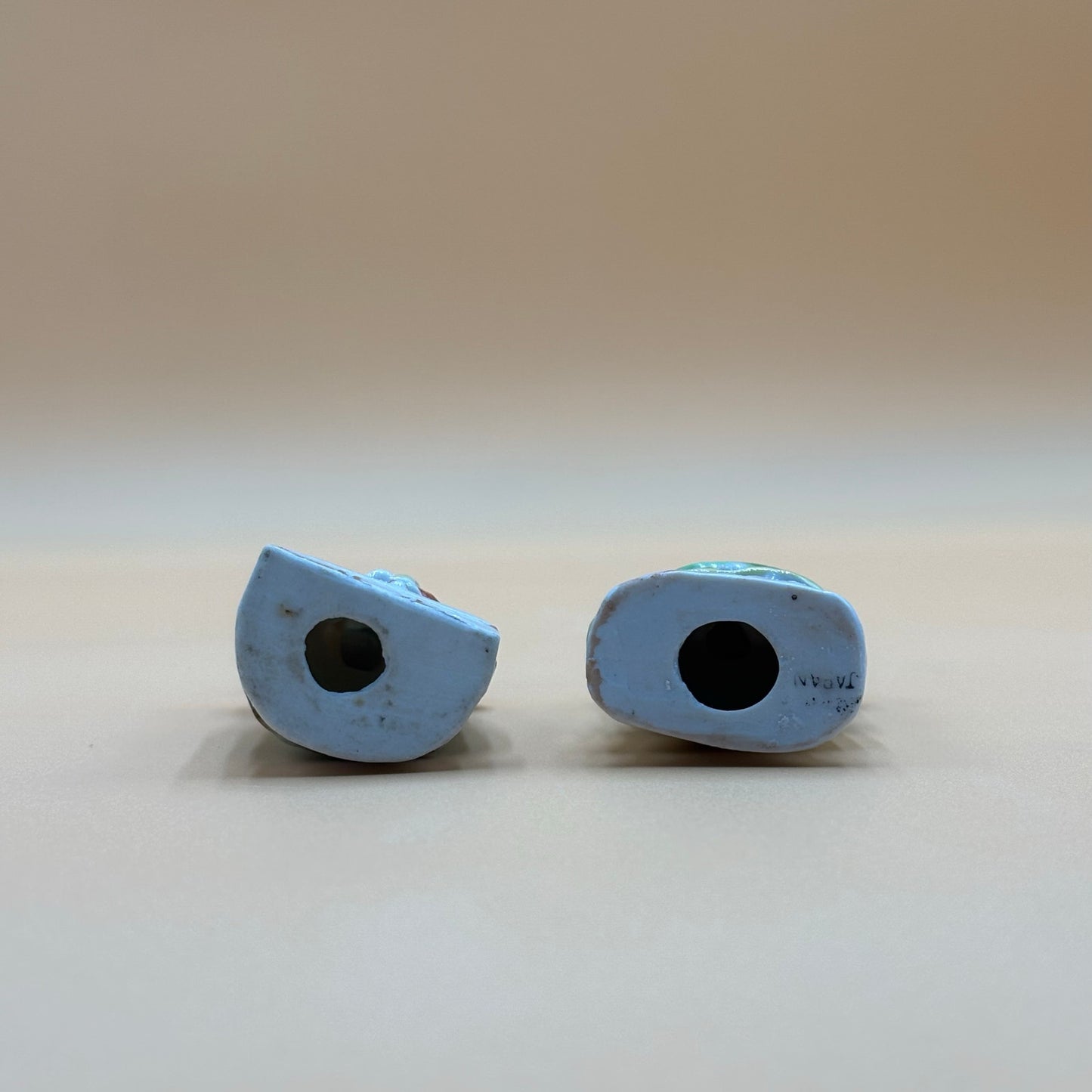 Vintage Japanese Colonial Lady Figurines - Hand Painted Porcelain Pair