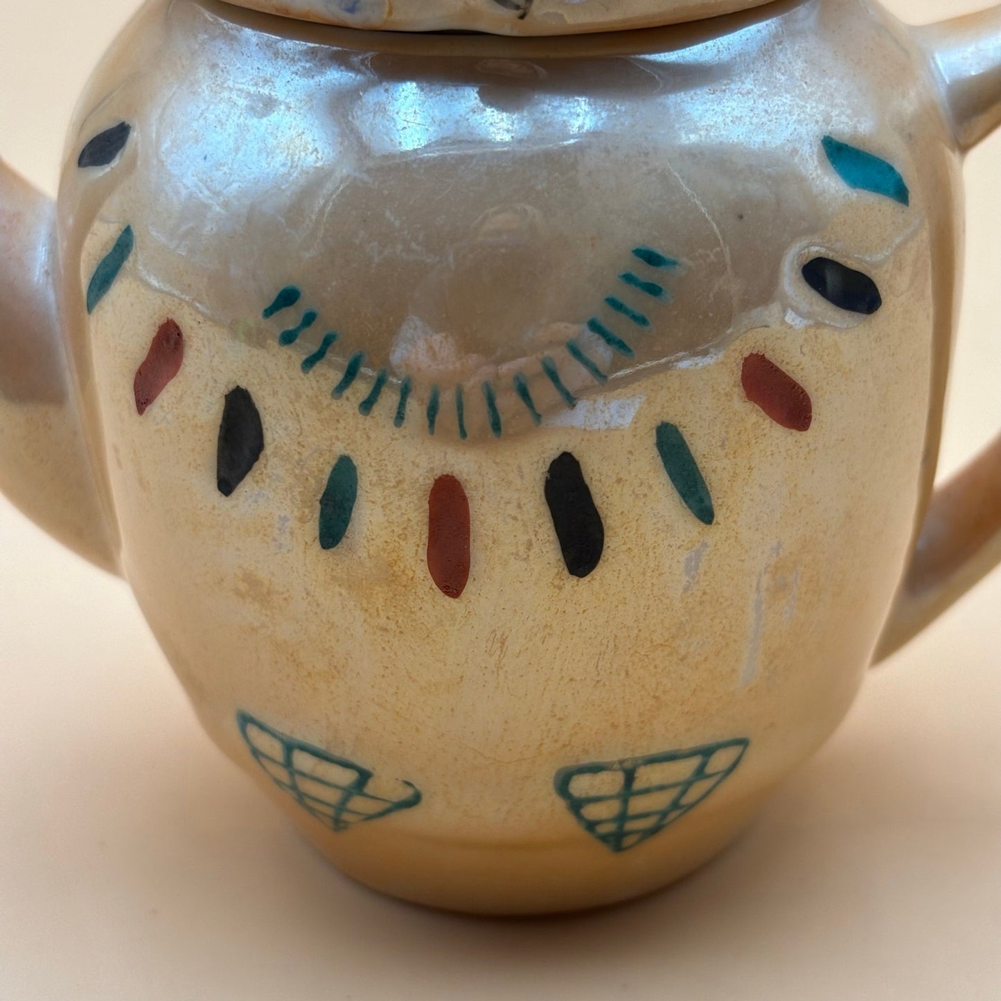 Hand Painted Shiny Vintage Ceramic Owl Teapot – Pier 1 Imports Collectible