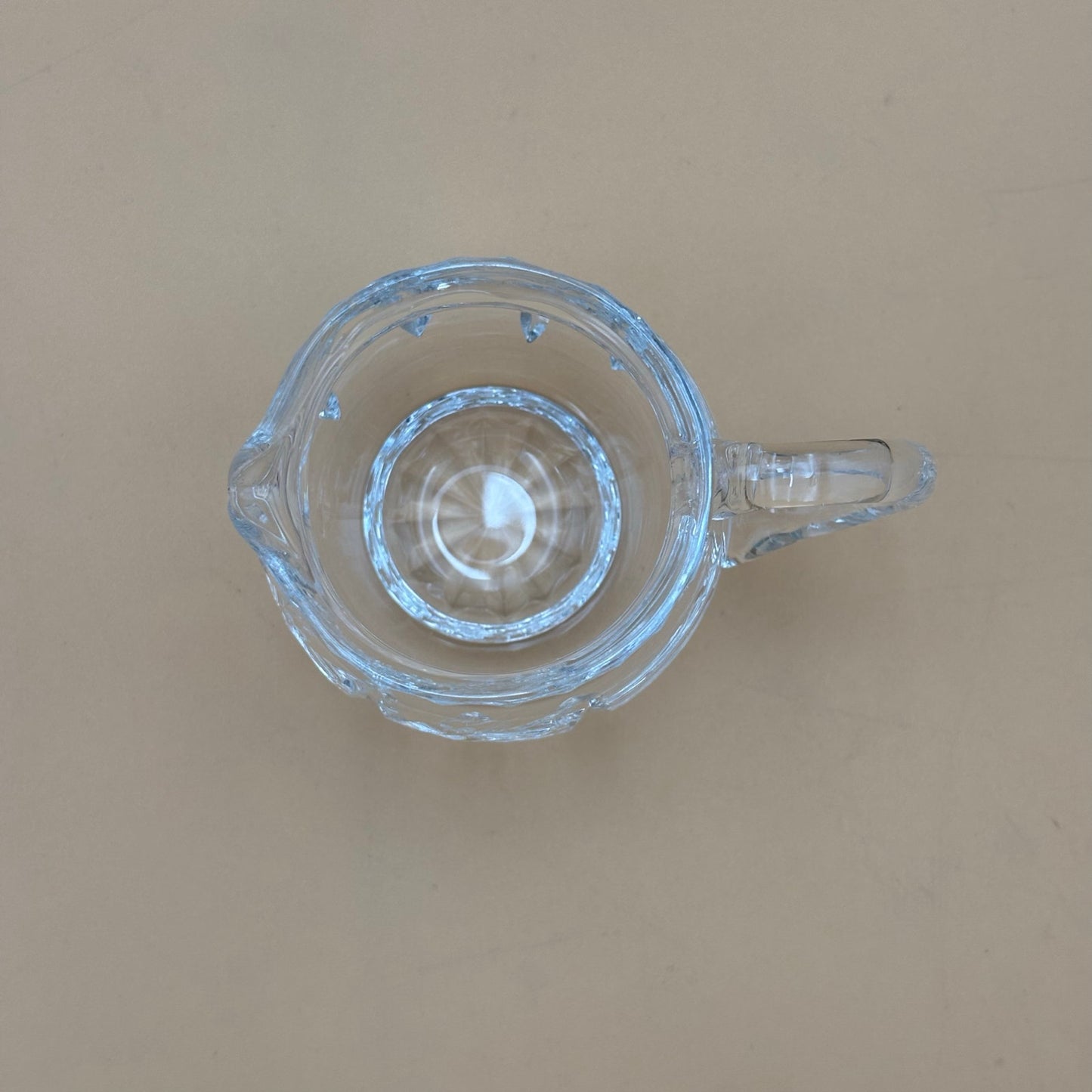 Vintage Cut Crystal Glass Mini Pitcher