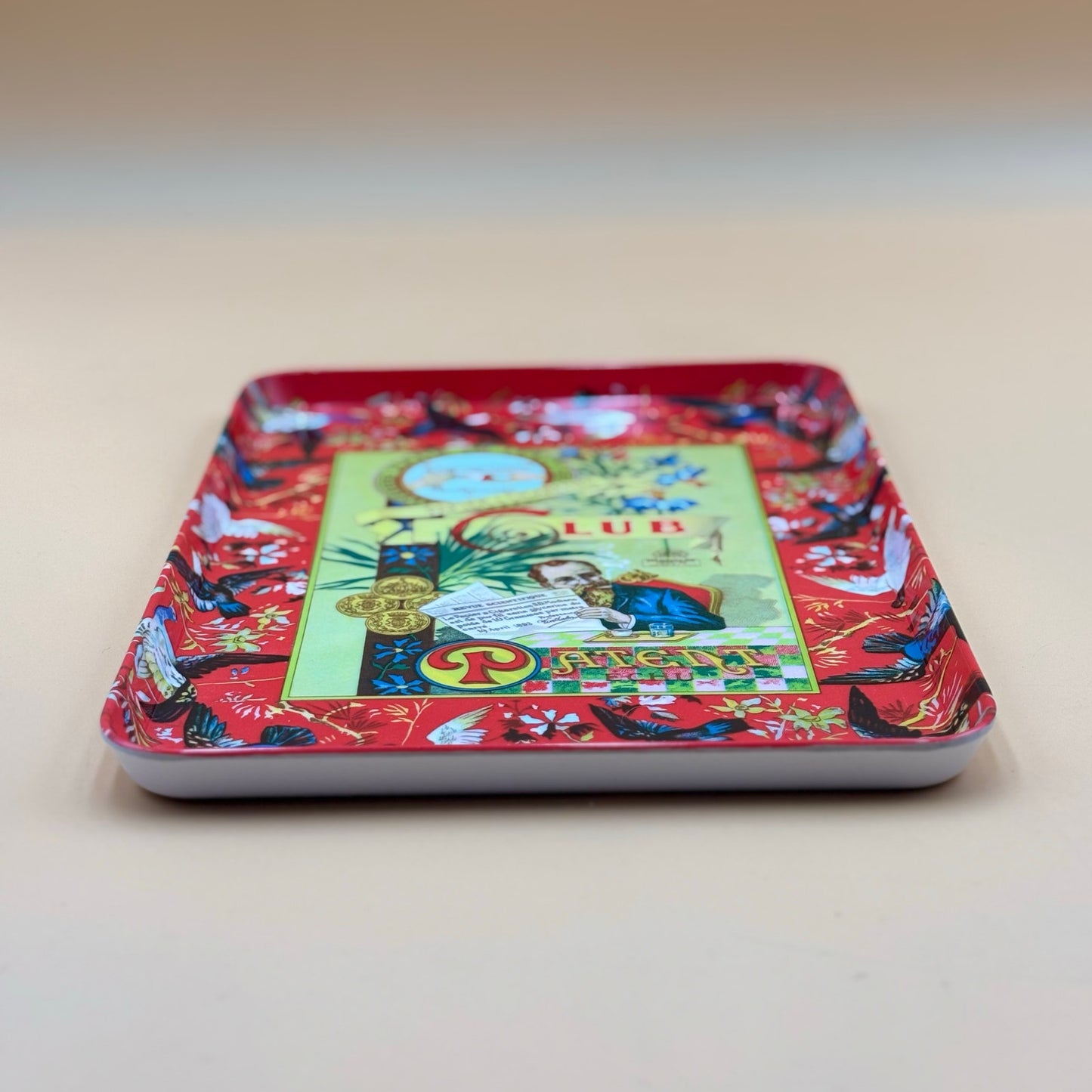 Italian Modiano Club Decorative Tray 13.5 in × 9.25 in