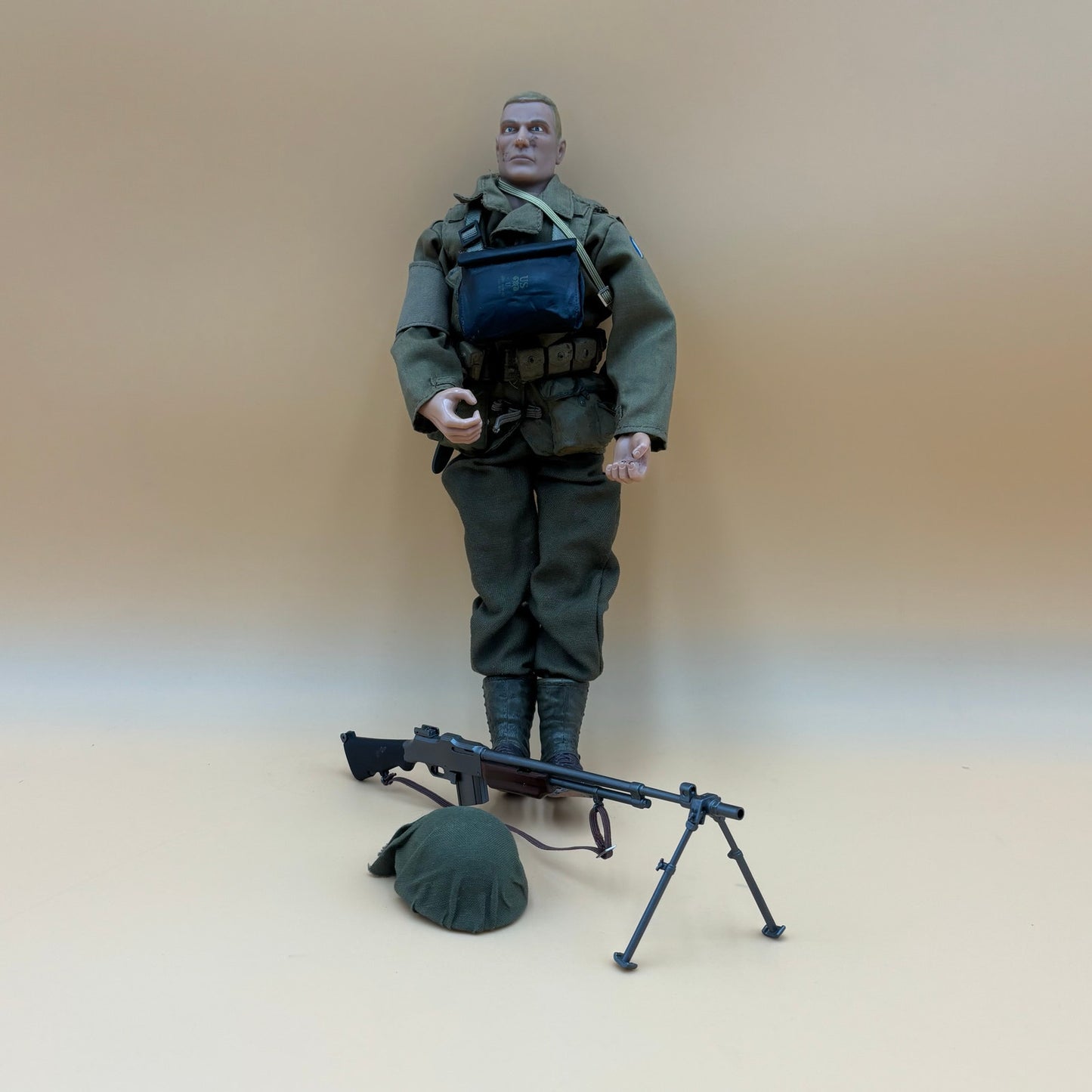 1998 & 2000 21st Century Toys Ultimate Soldier Lot – 12” USMC Marine & Army Figures with Gear, Weapons & Extra Uniforms