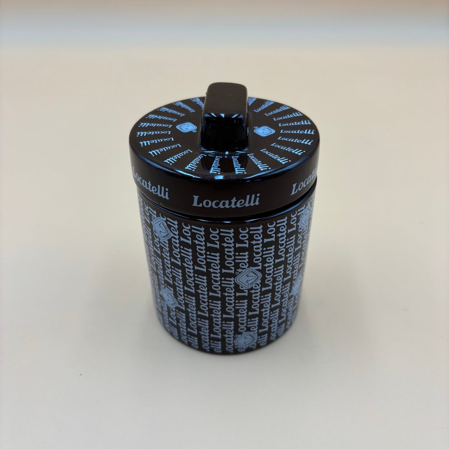 Locatelli Cheese Jar with Lid – Ceramic Formaggiera with Box