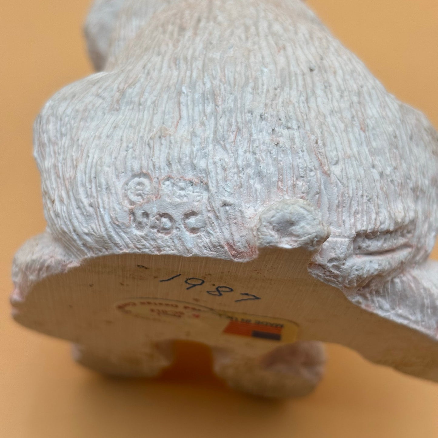 Stone Critters 1987 Pig Figurine by United Design – Made in USA