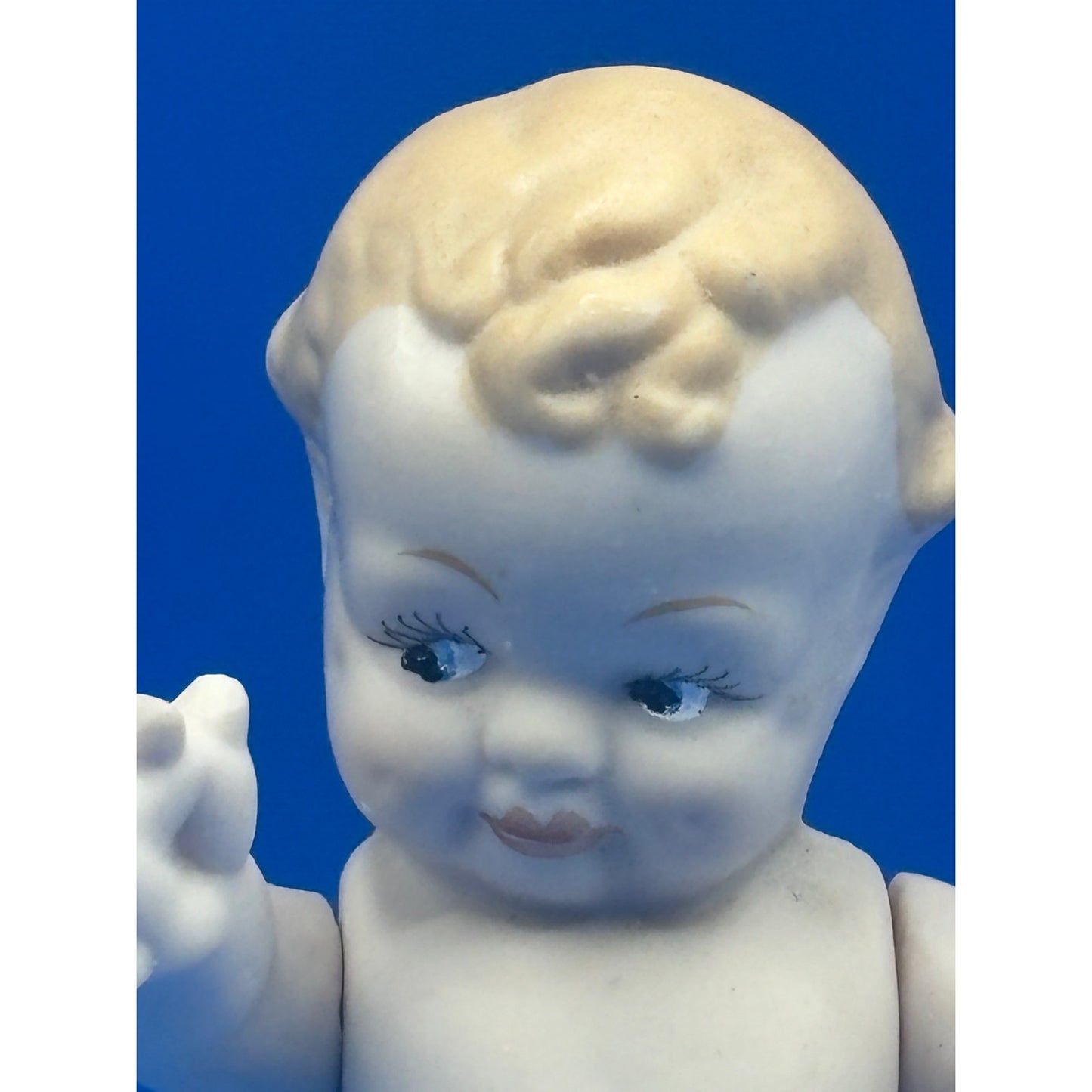 Vintage Shackman 5" All-Bisque Doll with Movable Arms and Frozen Bottom