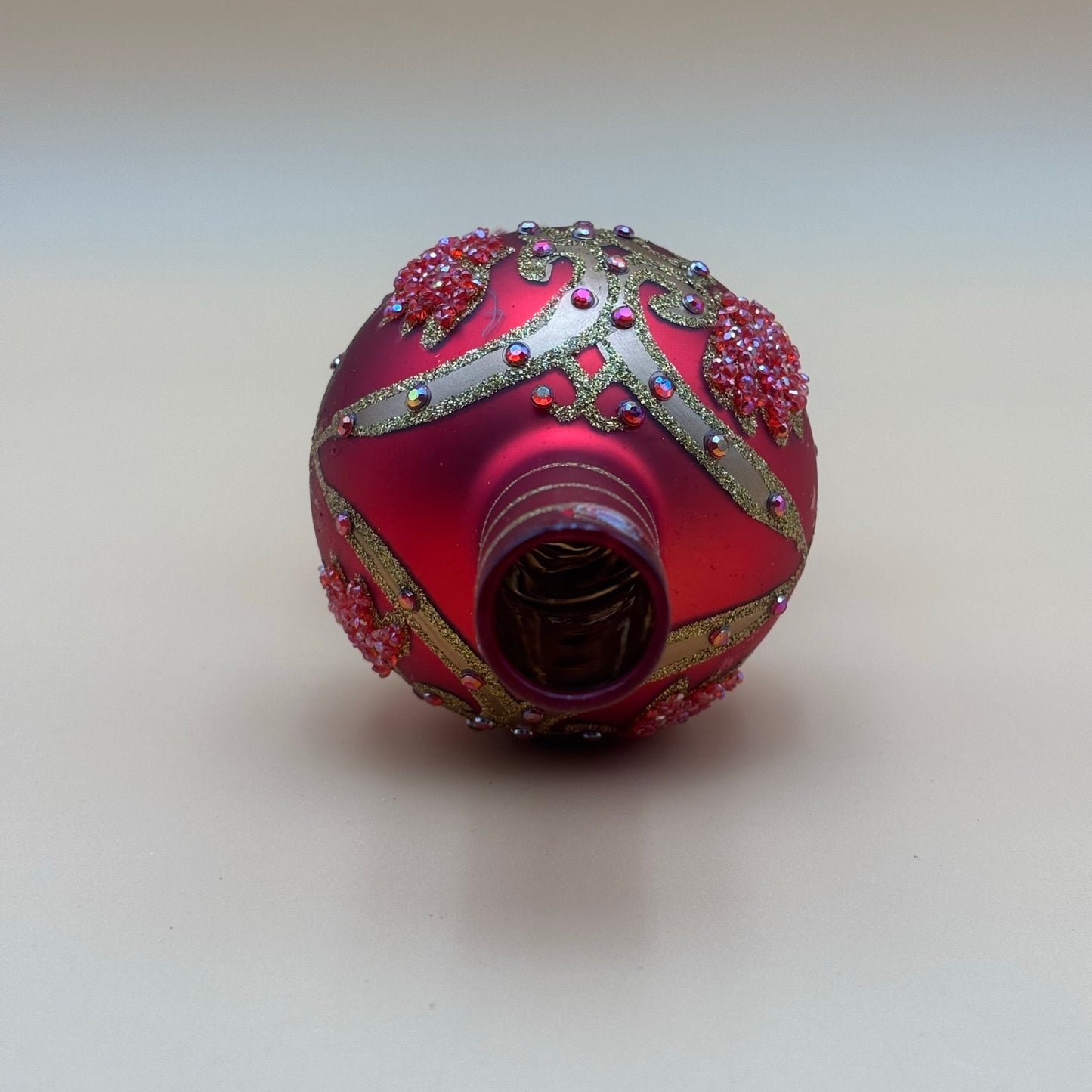 Waterford Charisma Red Glass Tree Topper 12 in.