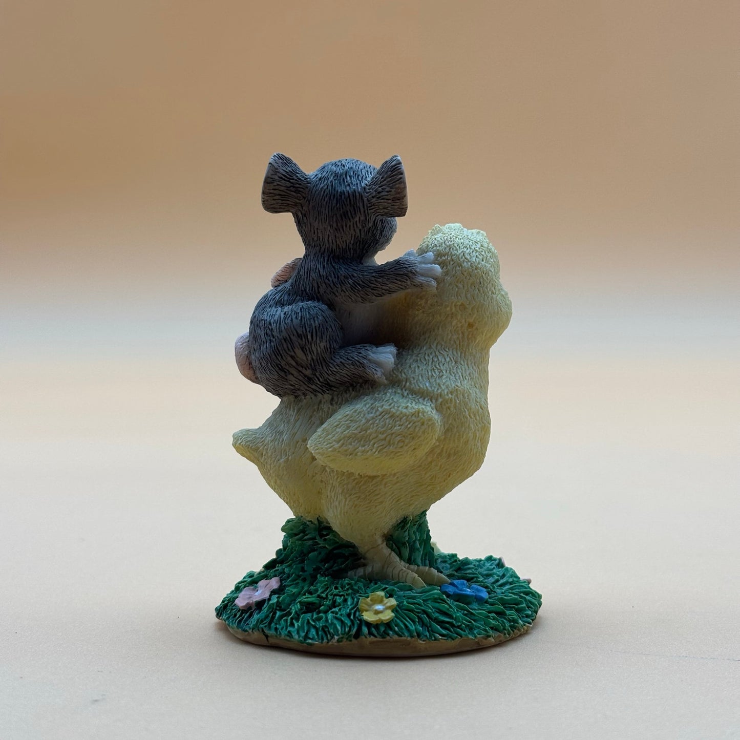 Charming Tails “Chickie Back Ride” Figurine with Box