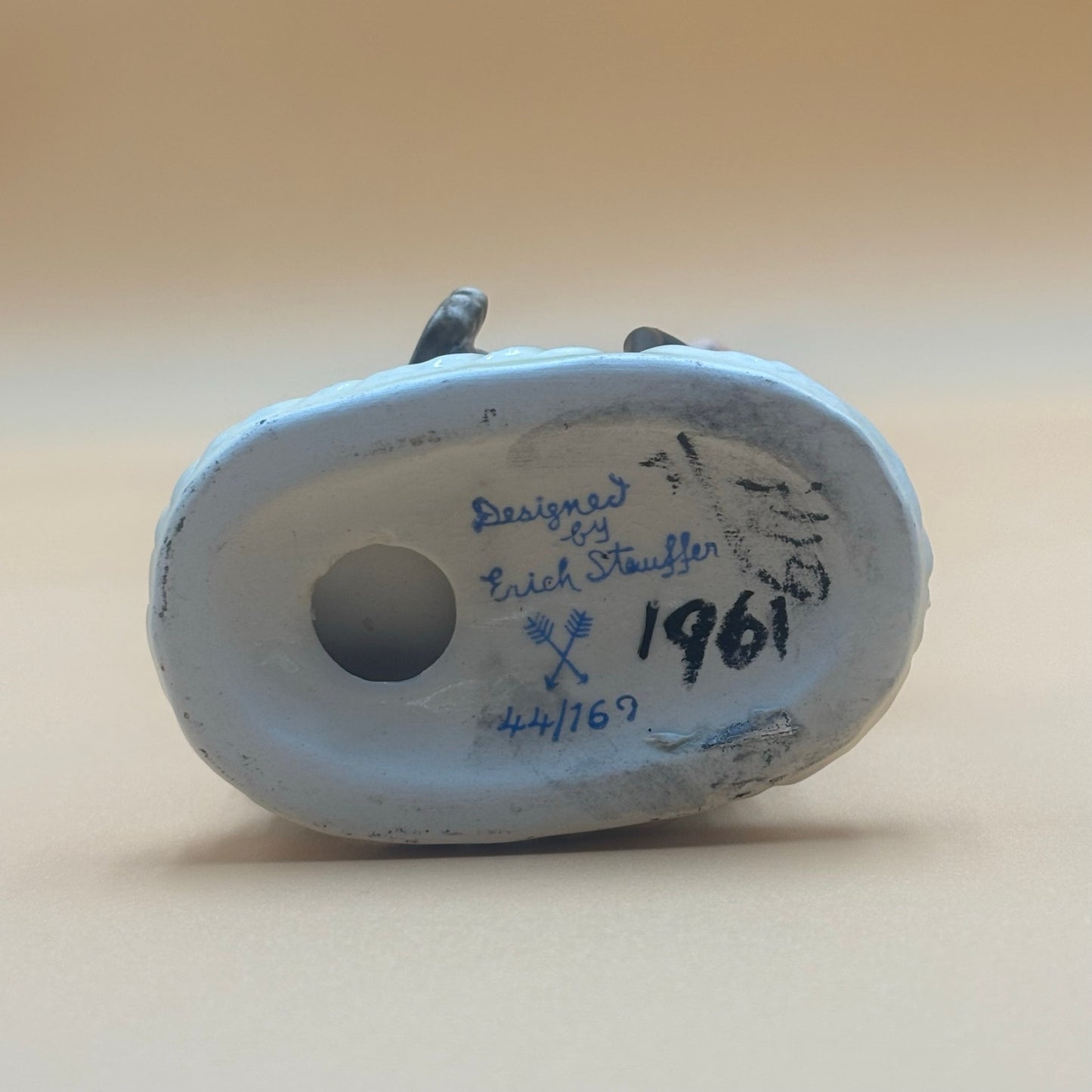 Vintage Erich Stauffer Farm Boy Figurine - Japan Made