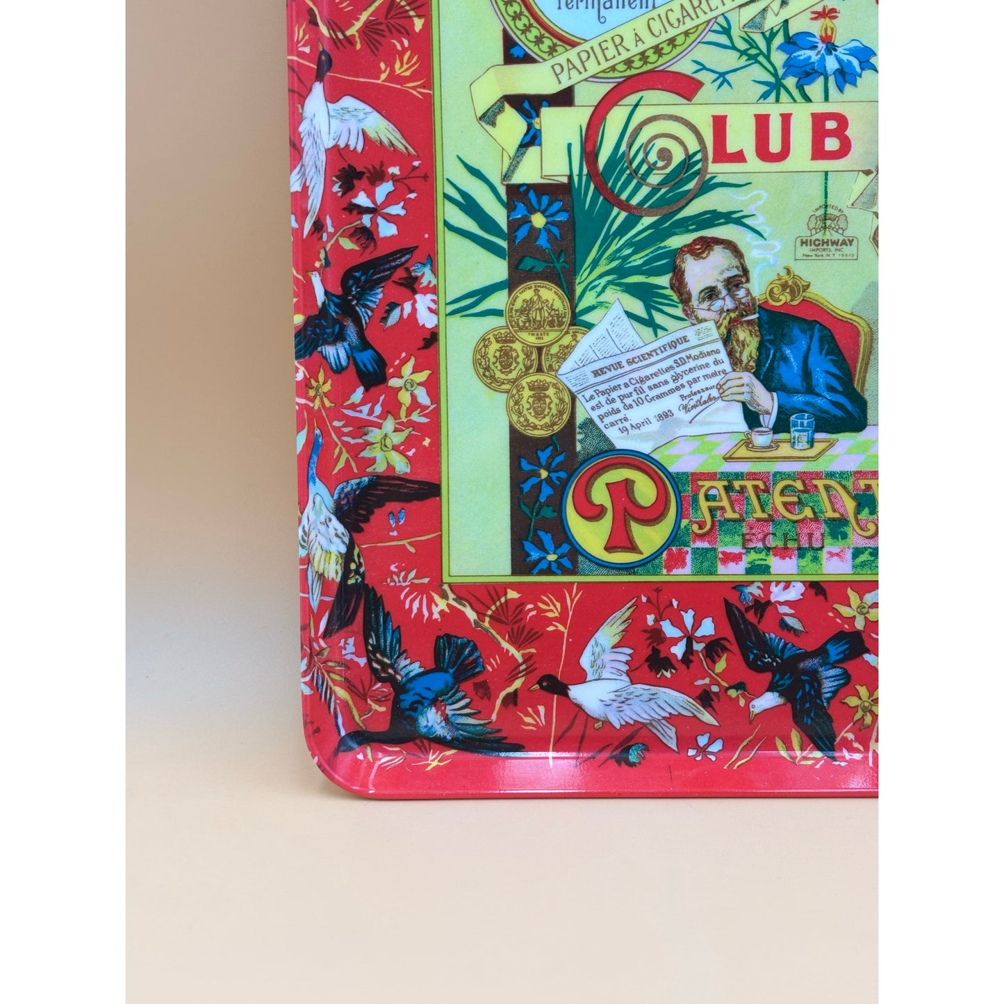 Italian Modiano Club Decorative Tray 13.5 in × 9.25 in