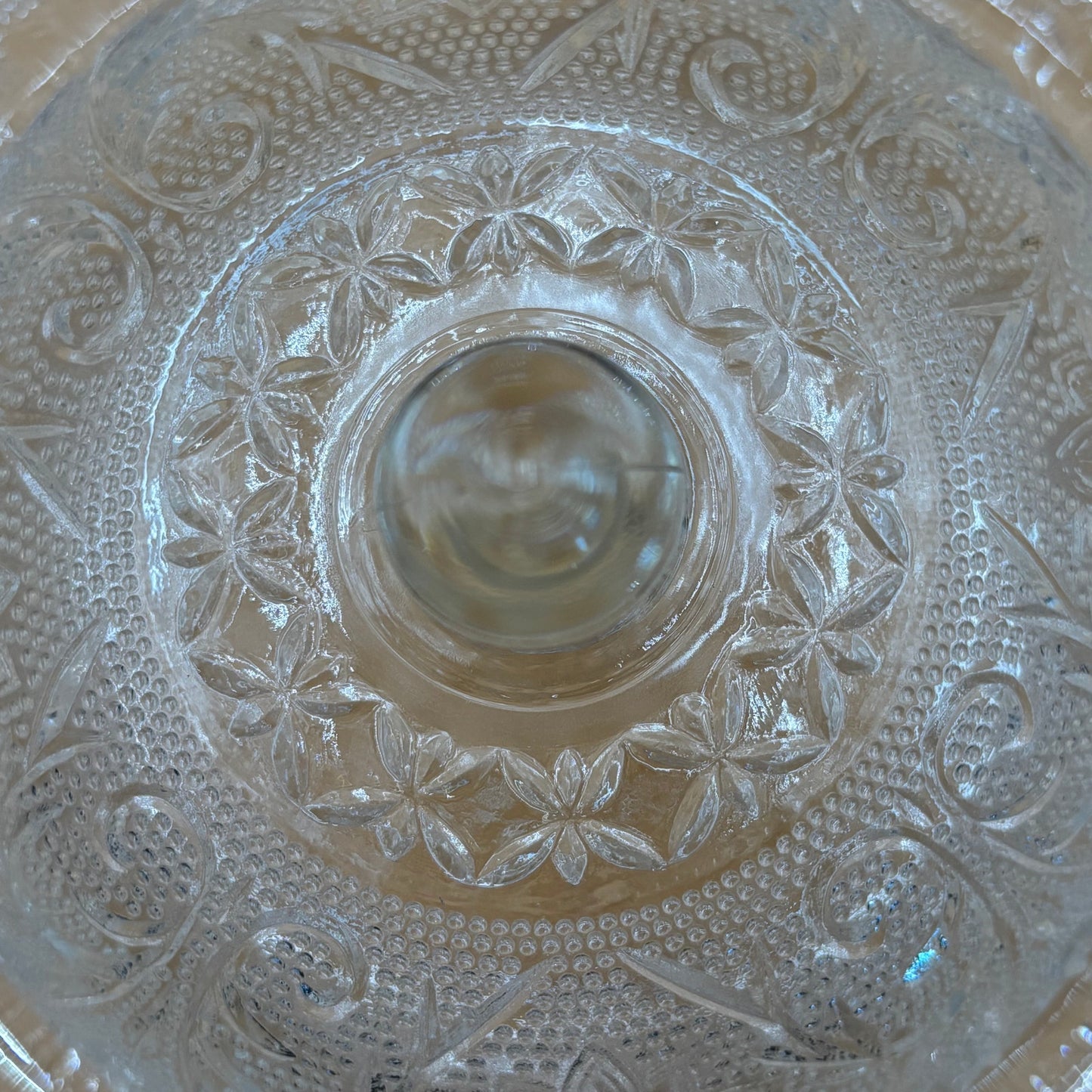 Vintage Anchor Hocking Crystal Sandwich Butter Dish