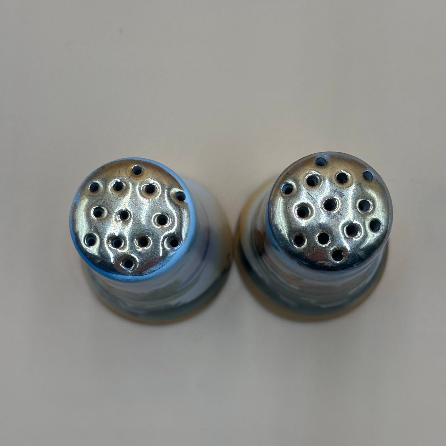 Vintage Hand-Painted Dutch Scene Salt & Pepper Shakers - Japan