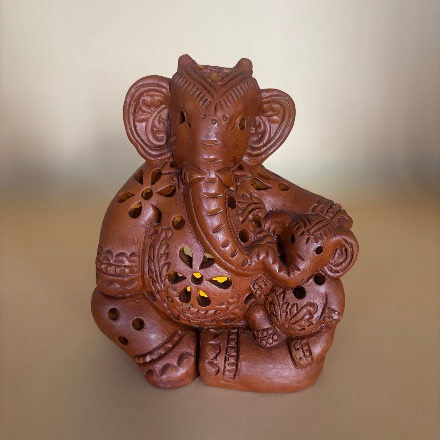 Ten Thousand Villages Mama Elephant Candle Holder – Handcrafted in Bangladesh
