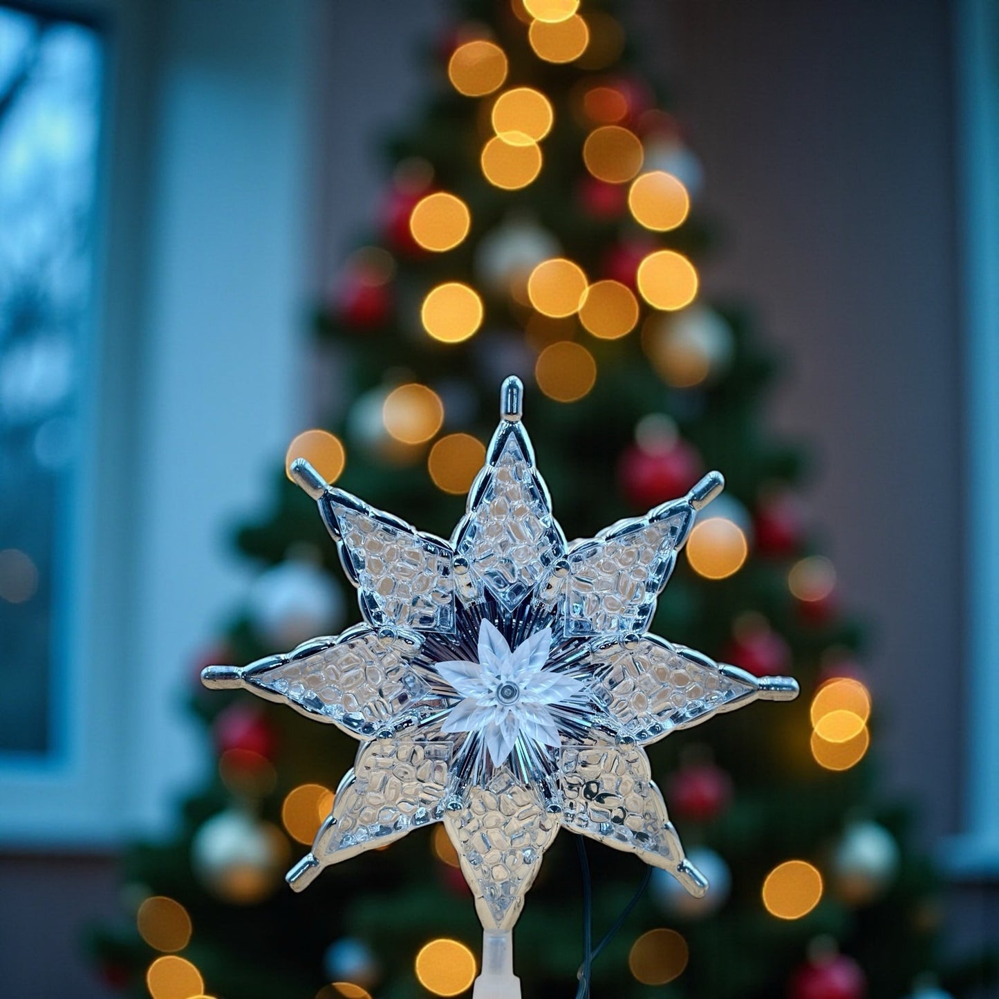 Ashland Lighted Star Tree Topper 8 Point Star