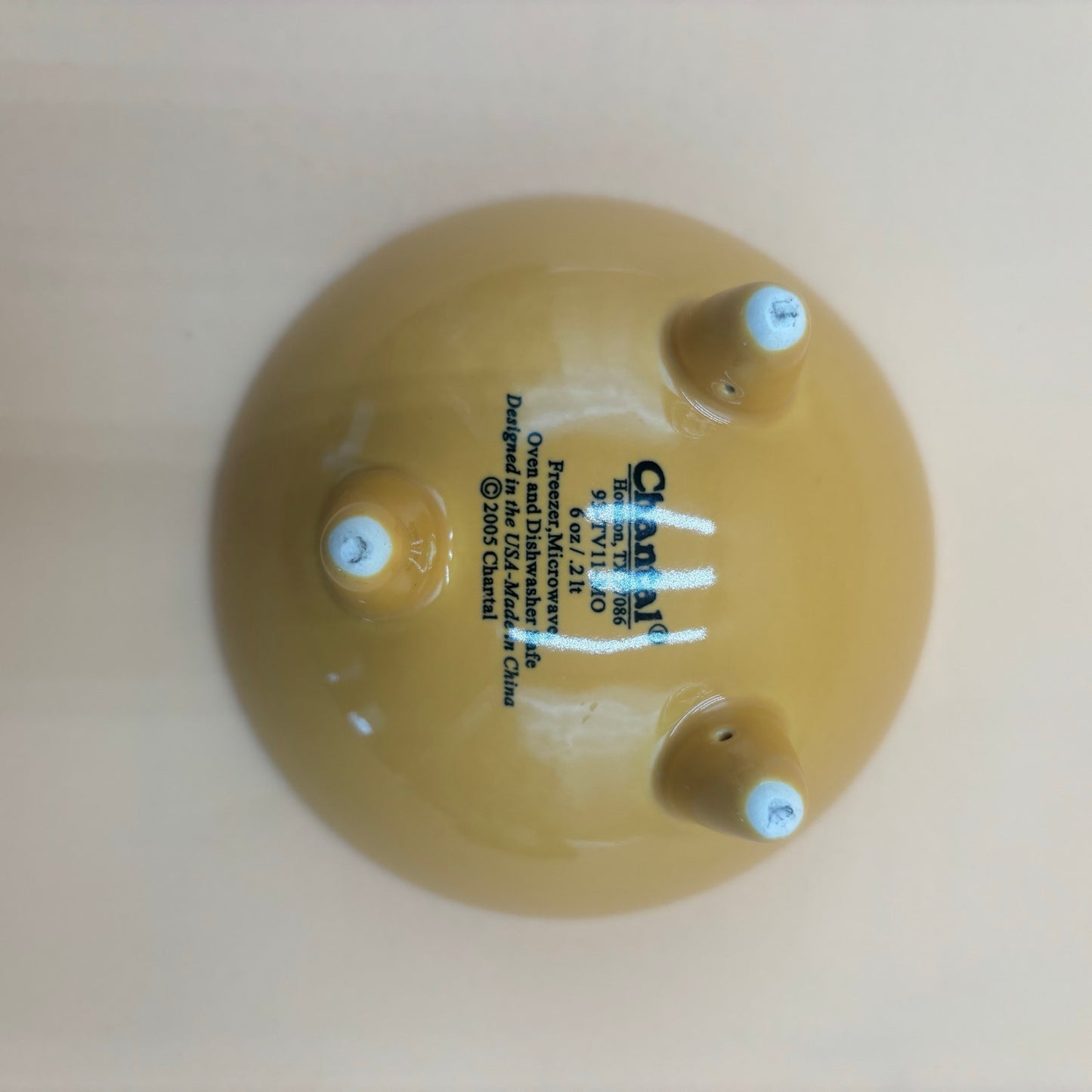 Vintage Chantal Yellow & Green Footed Bowls with Matching Ladles – Set of 2