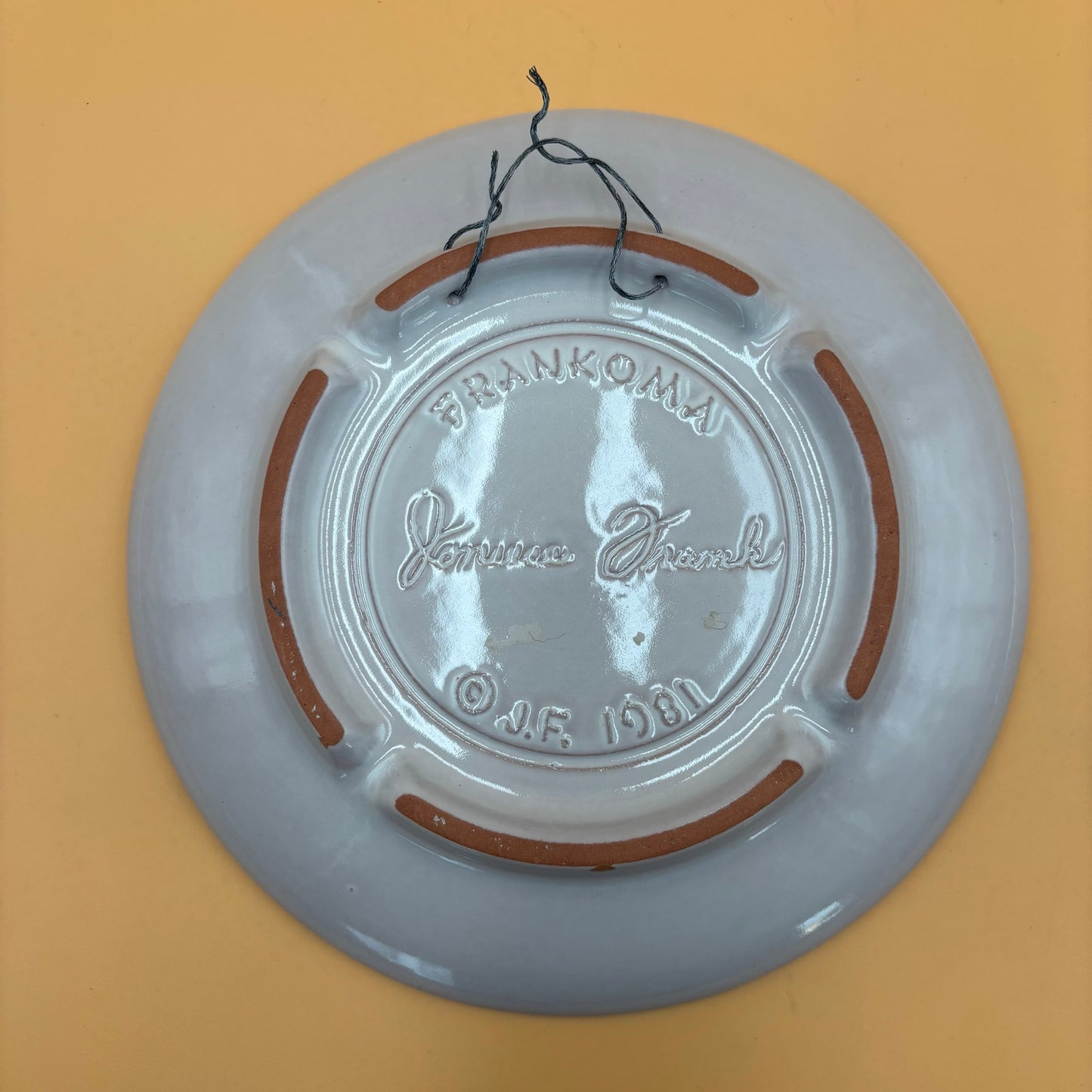 Frankoma Ceramic Wall Plates – Set of 2 Christmas Designs