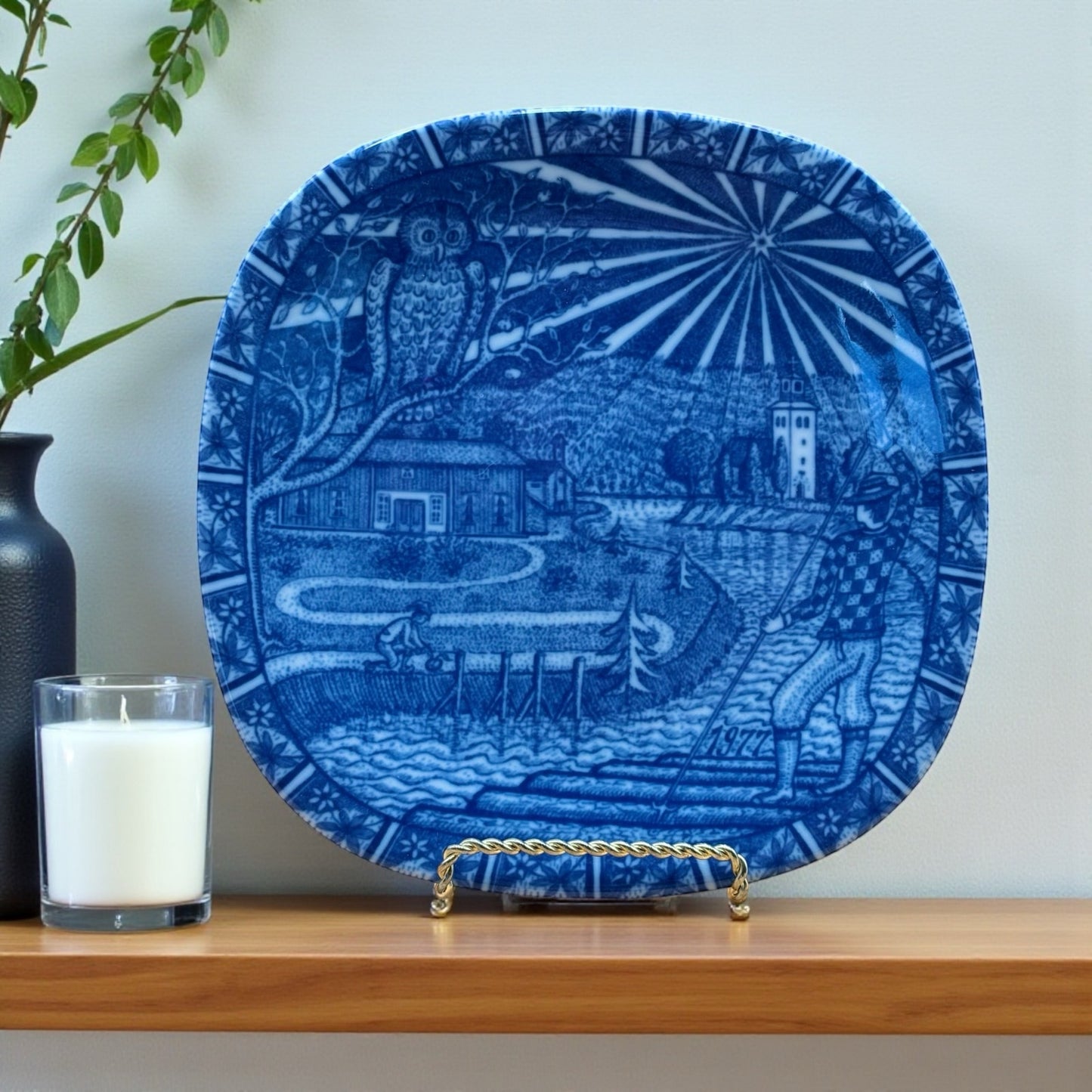 Vintage Rörstrand Sweden “Julen 1971” Collector Plate