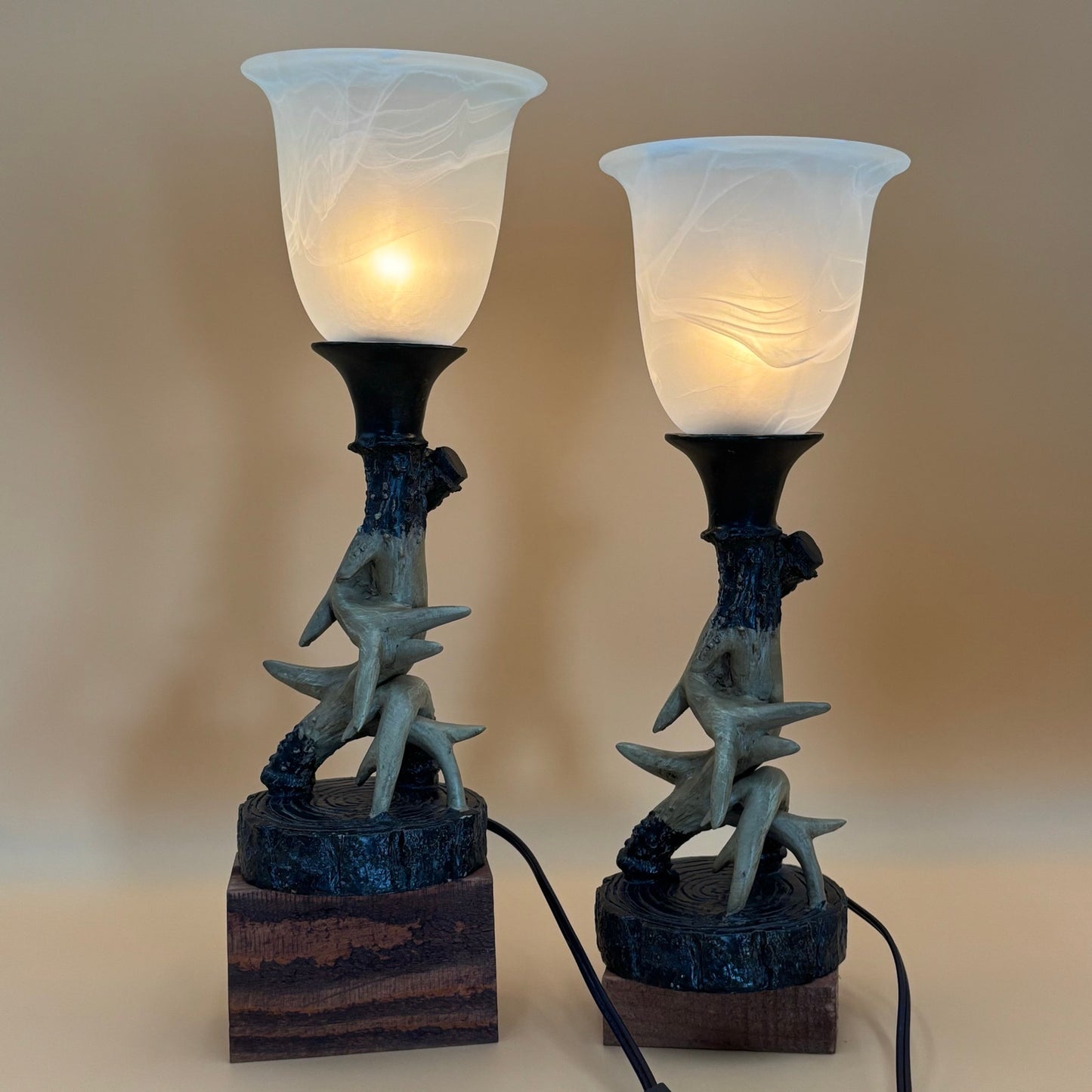 Vintage Black Viscose Fabric Teddy Bear