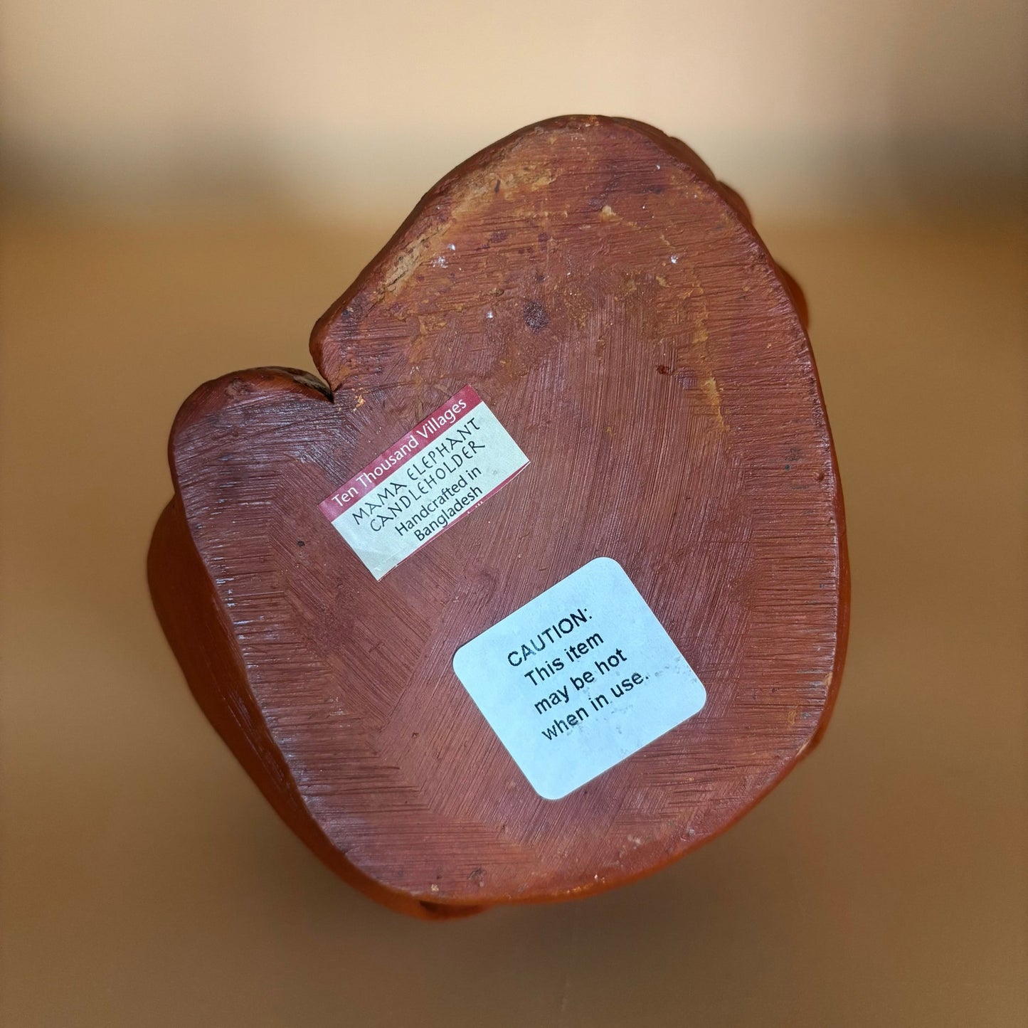 Ten Thousand Villages Mama Elephant Candle Holder – Handcrafted in Bangladesh