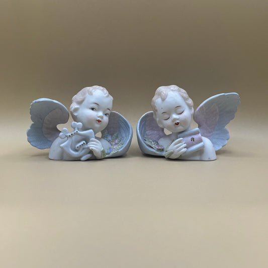 VTG Pair Lamore China Angel Musicians #432