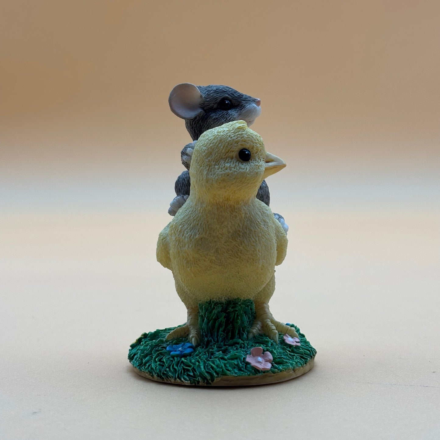 Charming Tails “Chickie Back Ride” Figurine with Box