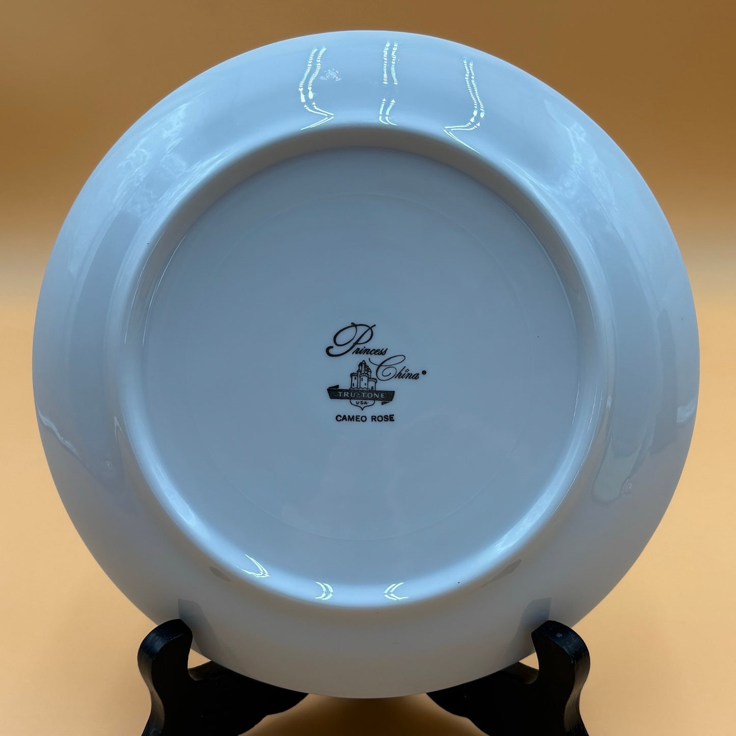 Princess China "Cameo Rose" Salad Plates - Set of 8 - Tru-Tone