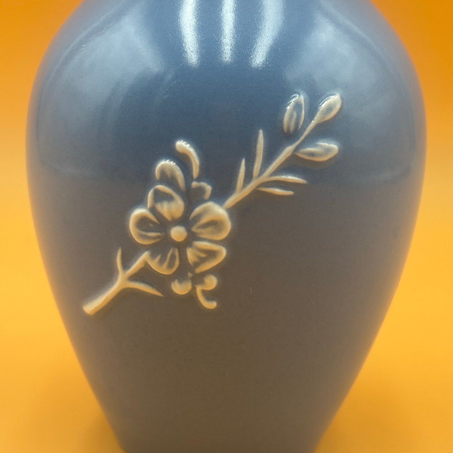 Stangl Pottery Blue Vase – Applique 4007 7"