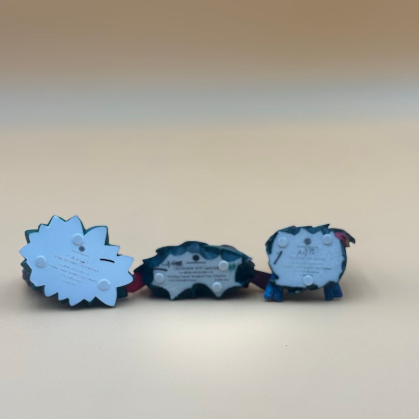 Set of 3 AWH Bird Figurines – Cardinals, Bluebirds & Nuthatchers