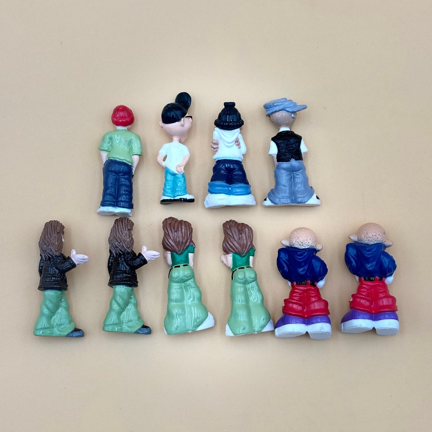 Lot of 10 Homies Figurines (7 Characters, 3 Duplicates)