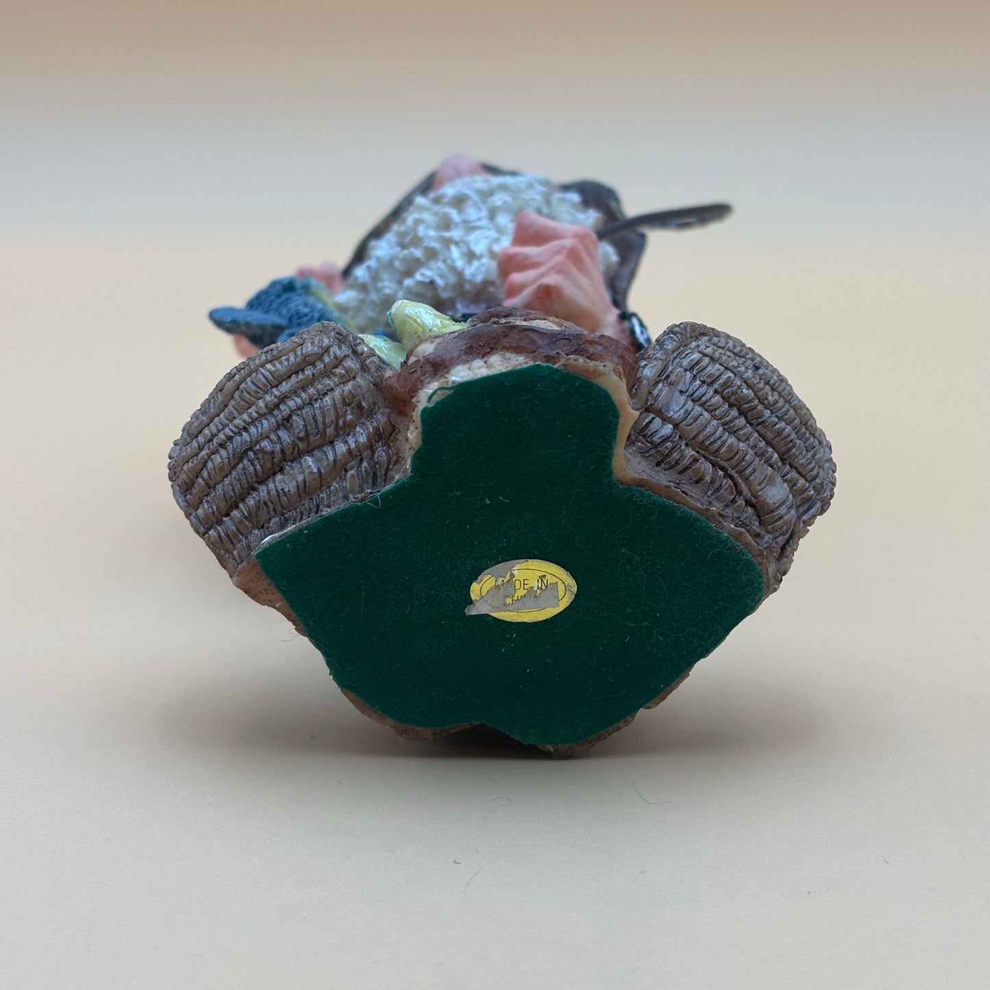 Funny Vintage Hillbilly Fisherman Figurine with Fish Catch