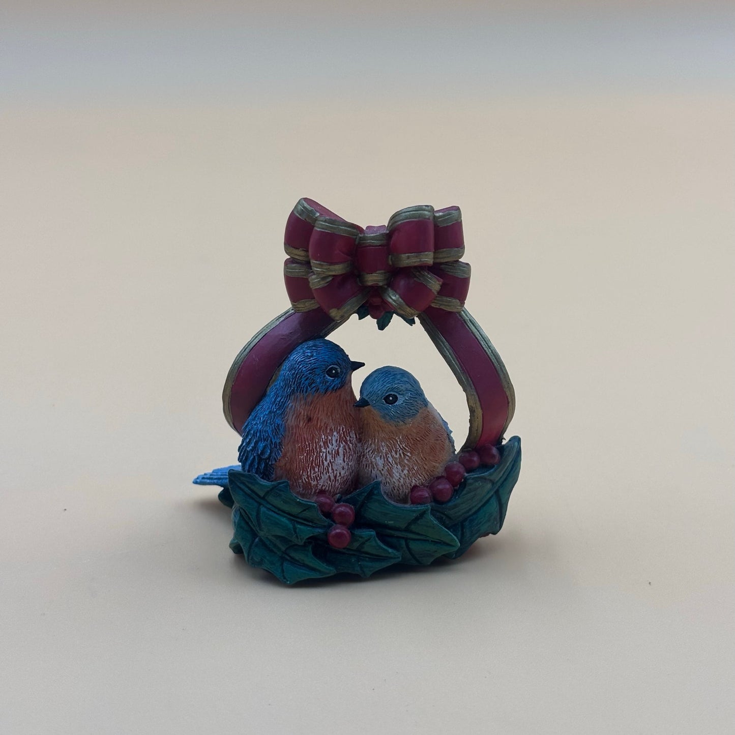 Set of 3 AWH Bird Figurines – Cardinals, Bluebirds & Nuthatchers