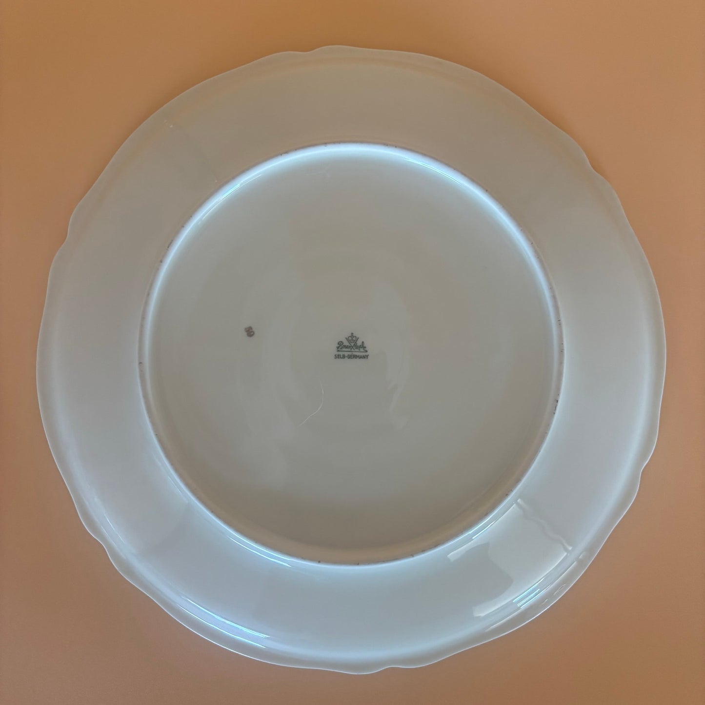 Rosenthal Continental Phoenix Plates – 1 Dinner (9¼″) + 6 Salad (6¼″) – Bird & Floral with Beaded Rim