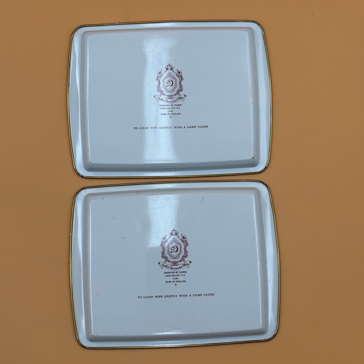 Vintage Daher Floral Tin Canister & Trays Set – Made in England