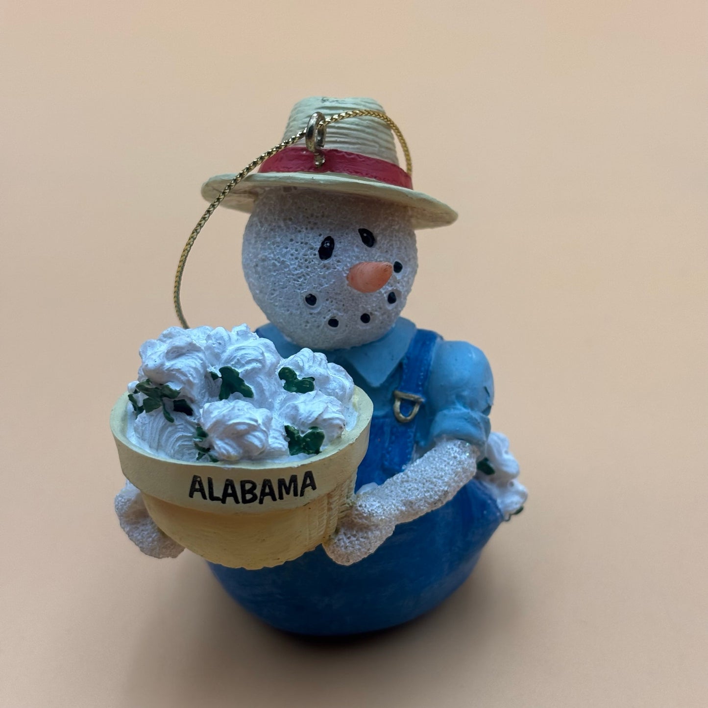 2001 Alabama State Quarter Snowman Vintage Ornament with Box