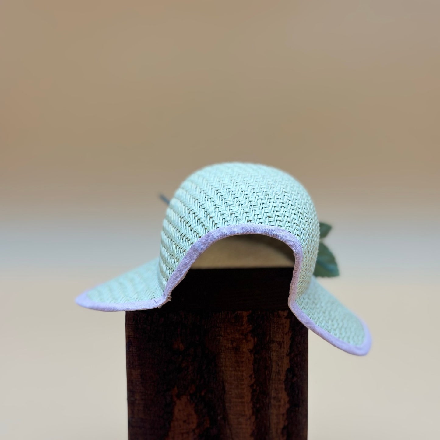 Set of 5 Vintage Doll Hats – Miniature Fabric & Straw Floral Hats