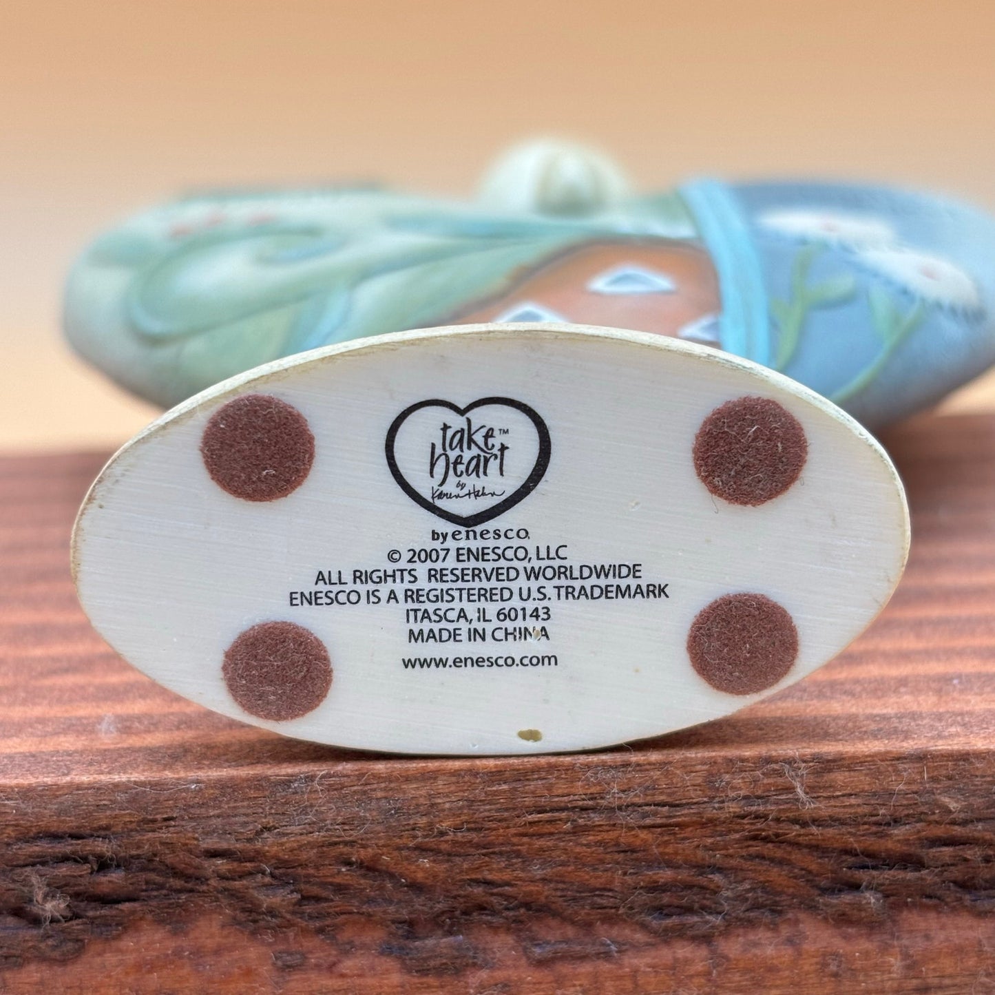 Life Is Fragile Heart Figurine – Enesco 2007 Take Heart by Kim Lawrence