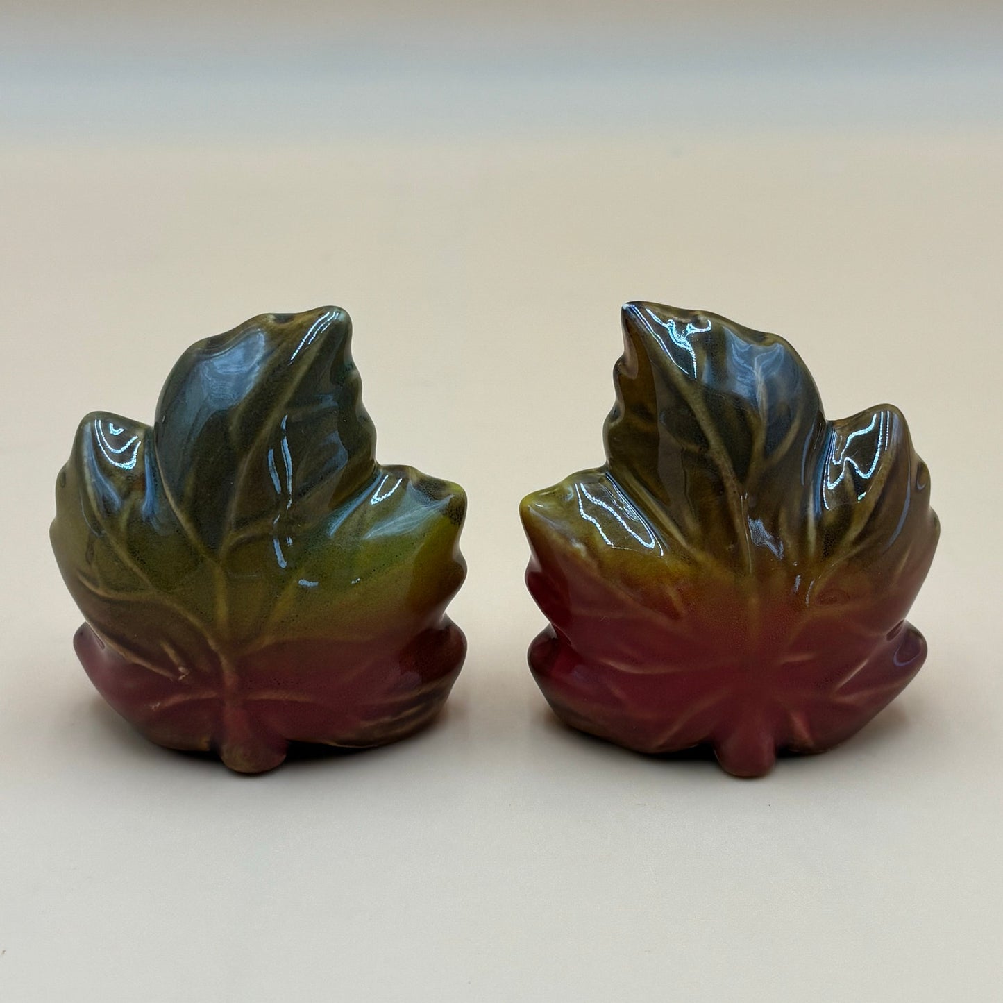 Vintage Maple Leaf Salt and Pepper Shakers