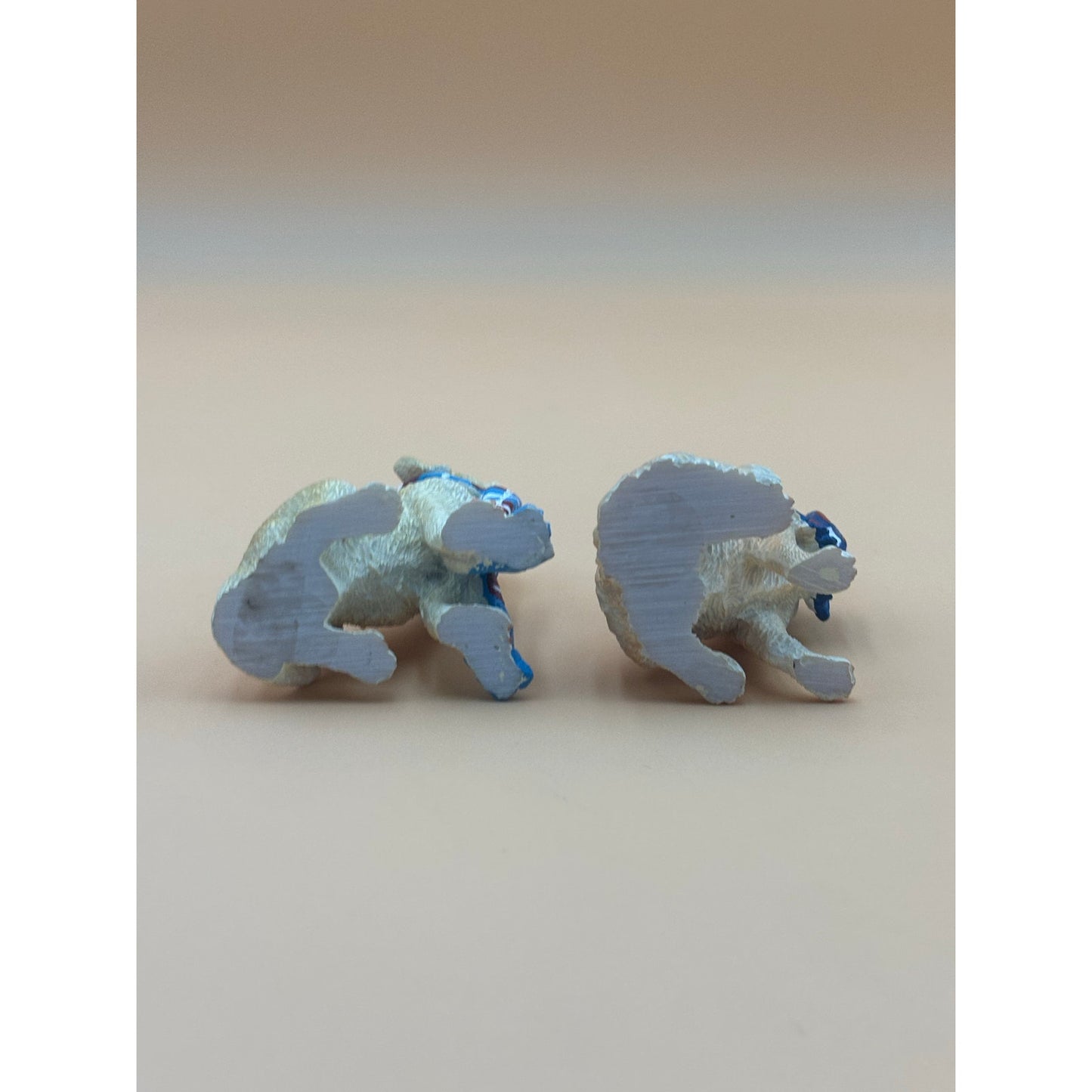 Pair of Golden Retriever Dog Ornaments with Scarves