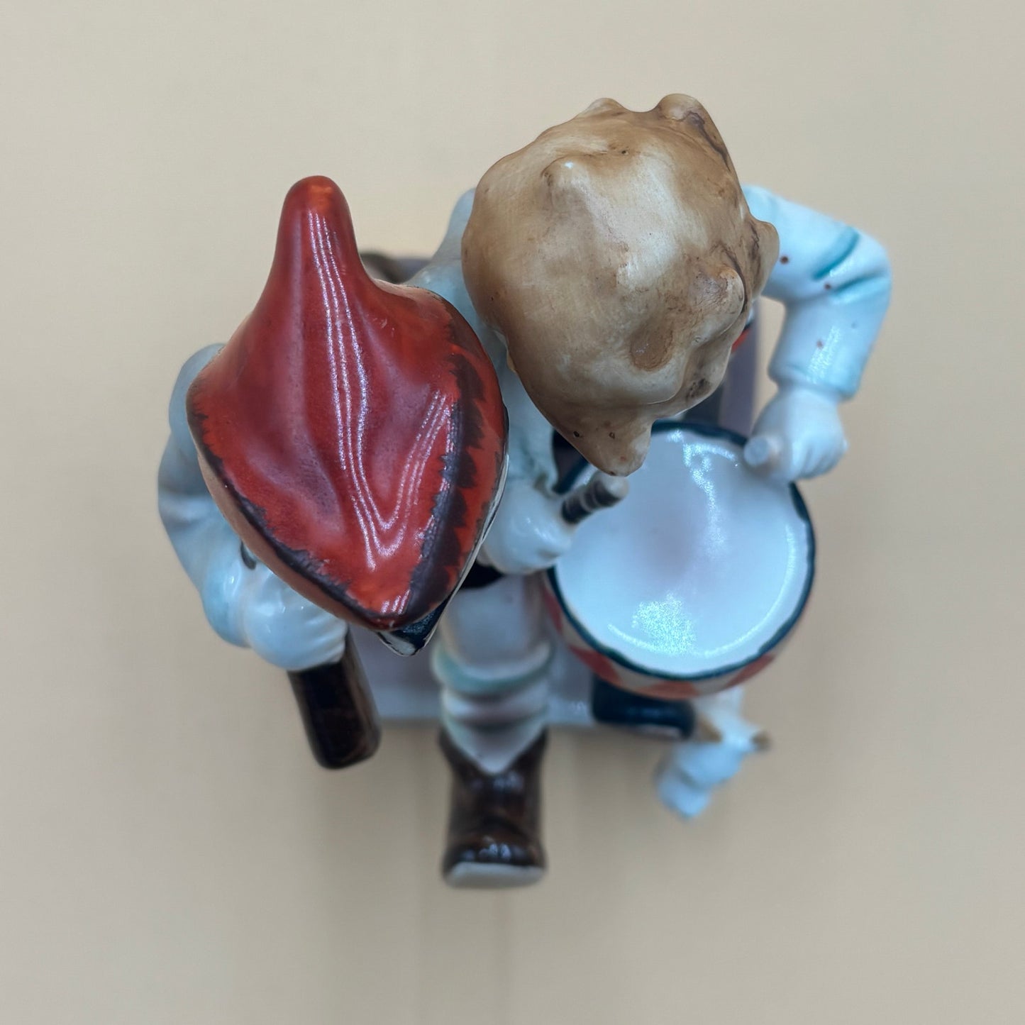 Vintage Occupied Japan Boys with Drum & Rifle Figurine 1950s