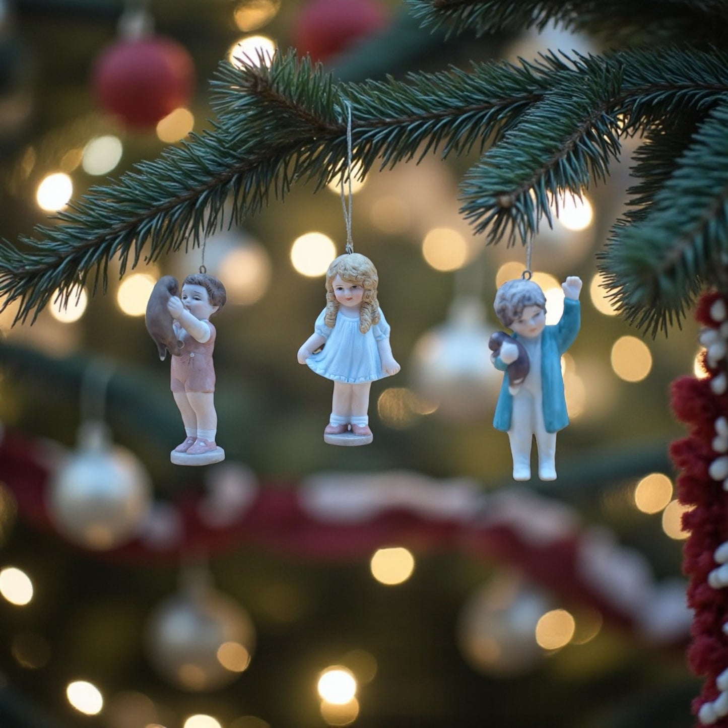 Balliol Porcelain Figurine Trio – “Mine,” “Goldy Locks,” & “Good Morning” – Taiwan