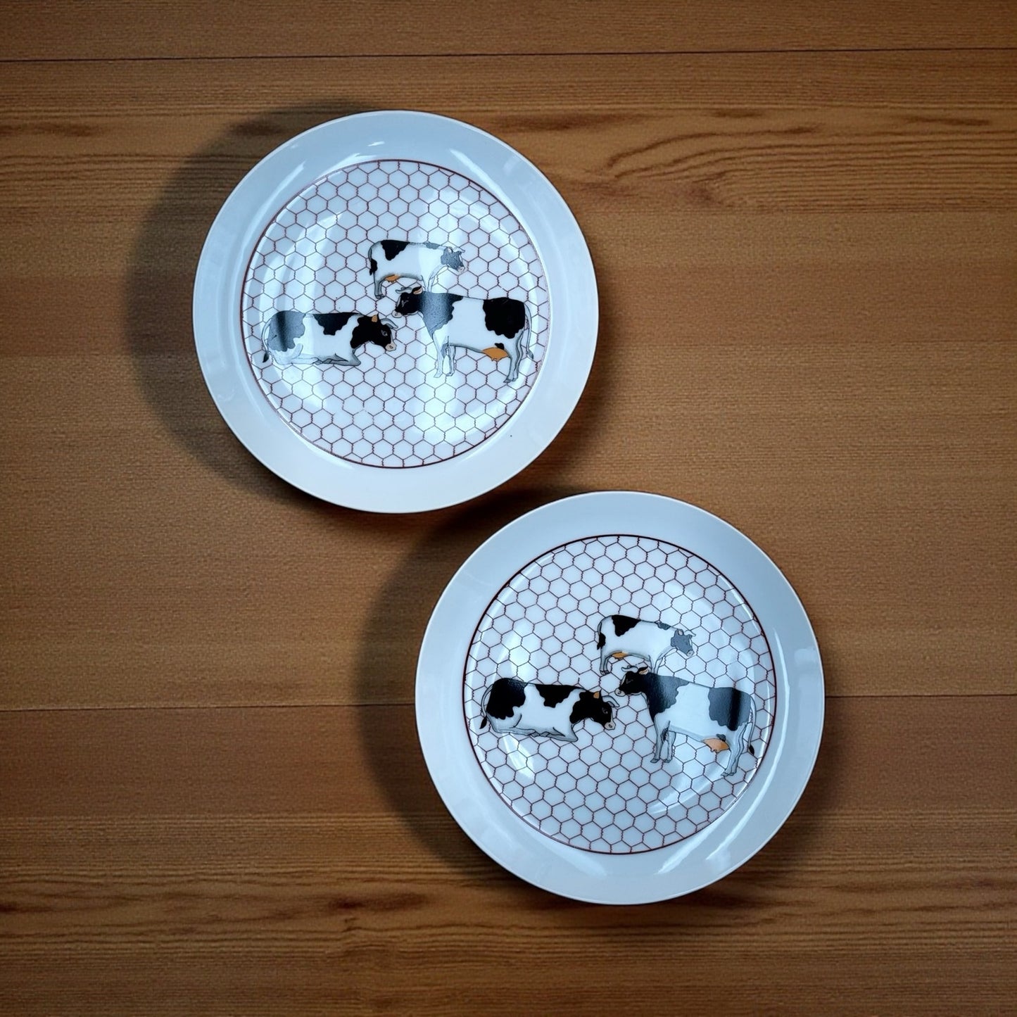 Takahashi San Francisco Cow Dessert Plates – Set of Two